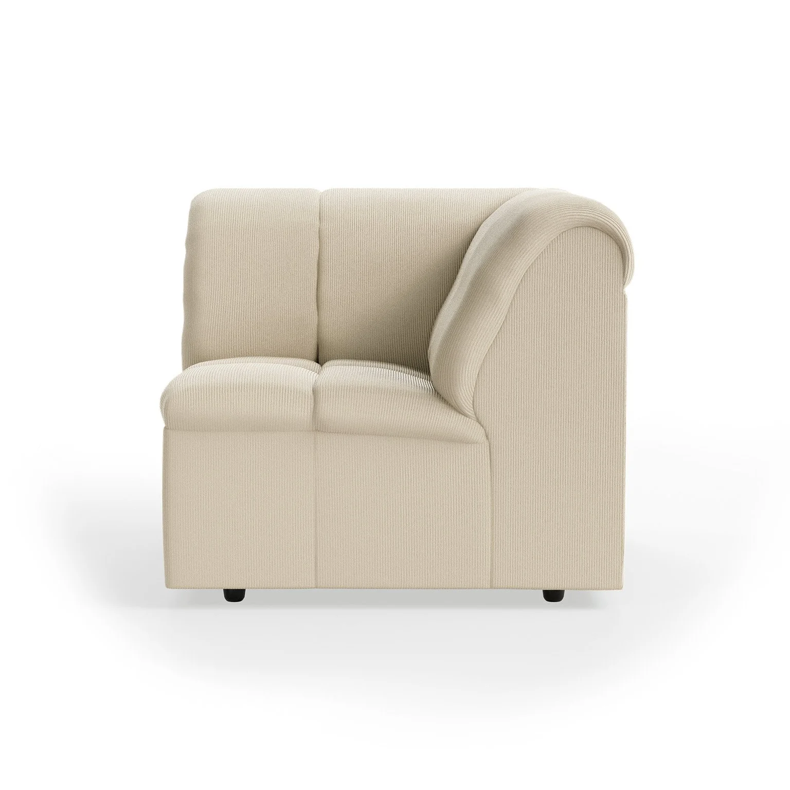 Wave Couch: Element Corner - Corduroy
