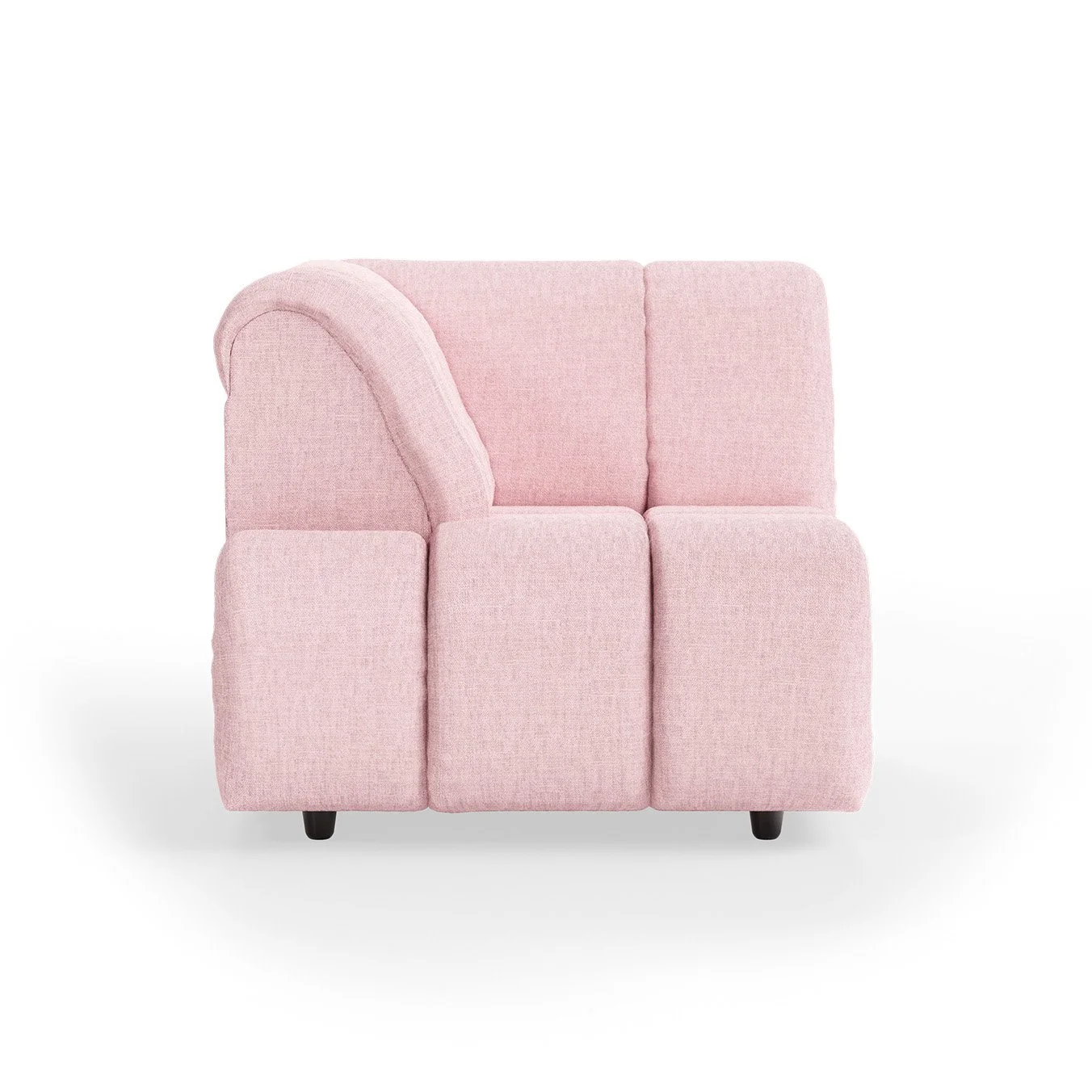 Wave Couch: Element Left High Arm - Wise - Blossom