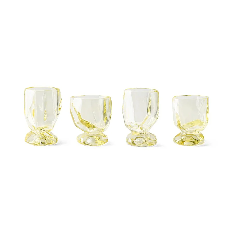 Glasses, citrine (set of 4)