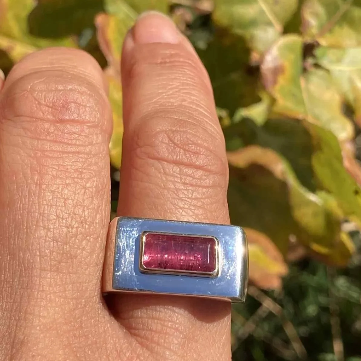 silver+9ct+gold+pink+tourmaline+rectangular+large+mens+statement+ring.jpg