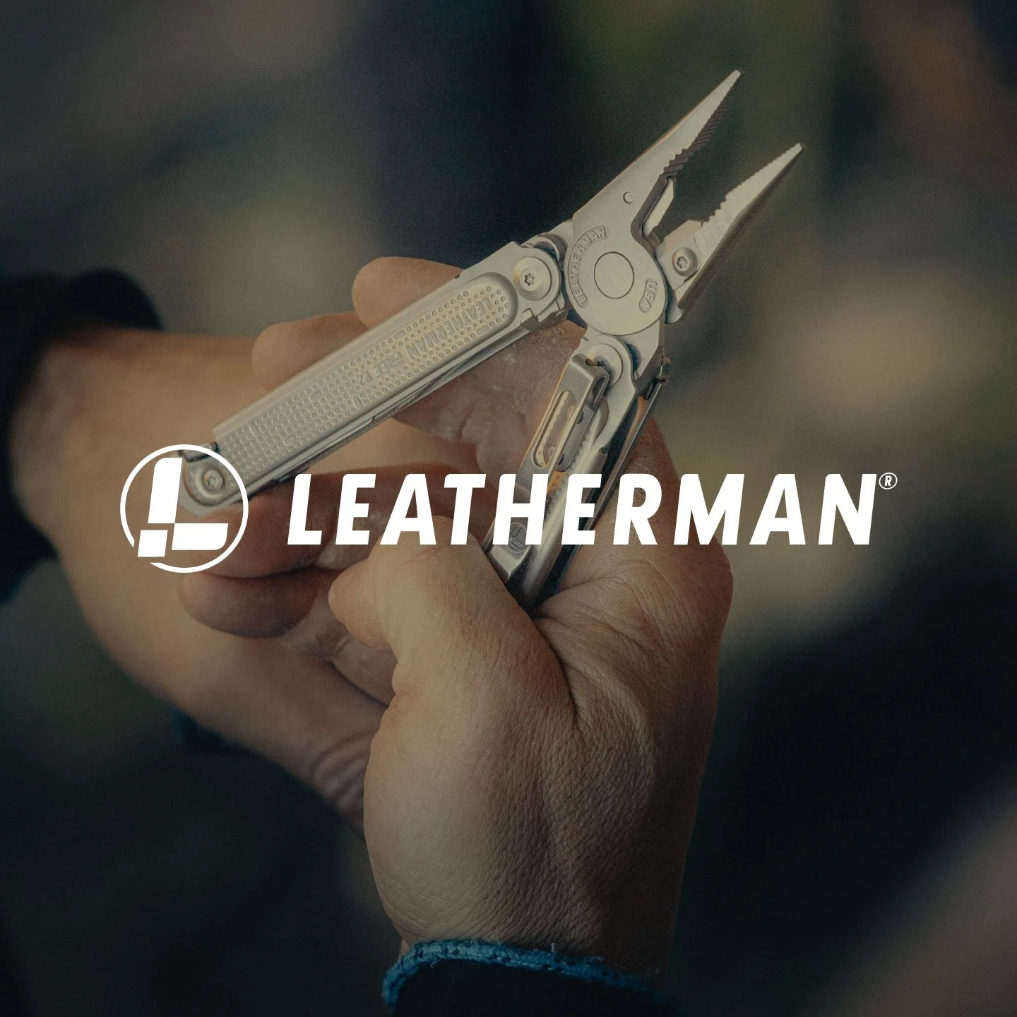 A Leatherman tool in use