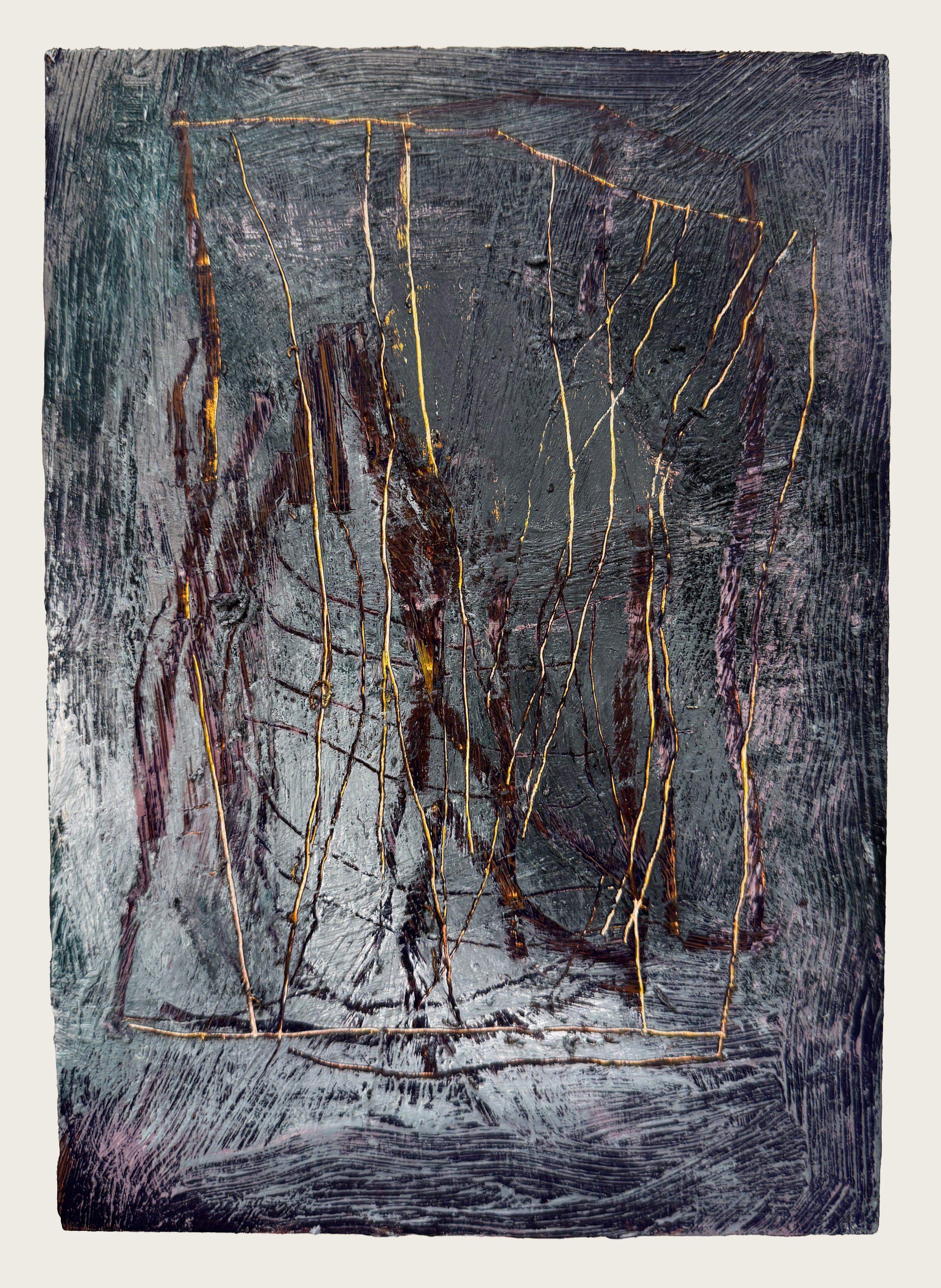  A Line of Ashes, 2025  
Oil on wood 
22 × 15 cm 
SOLD 
 
