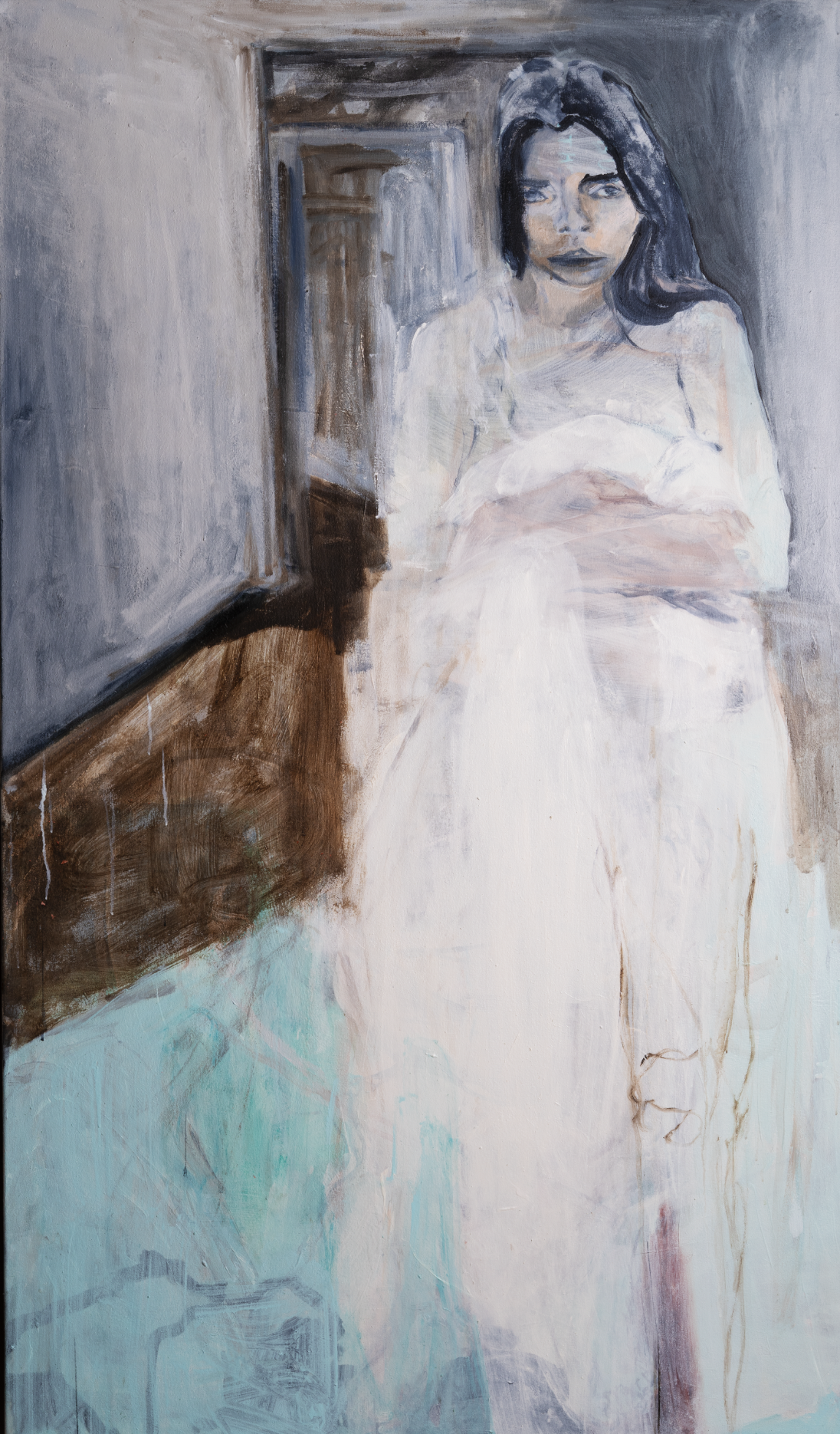  Olya Avstreyh  
 She Understands Love and Even Death , 2026 
Acrylic on canvas 
170 × 100 cm 
£ 
 