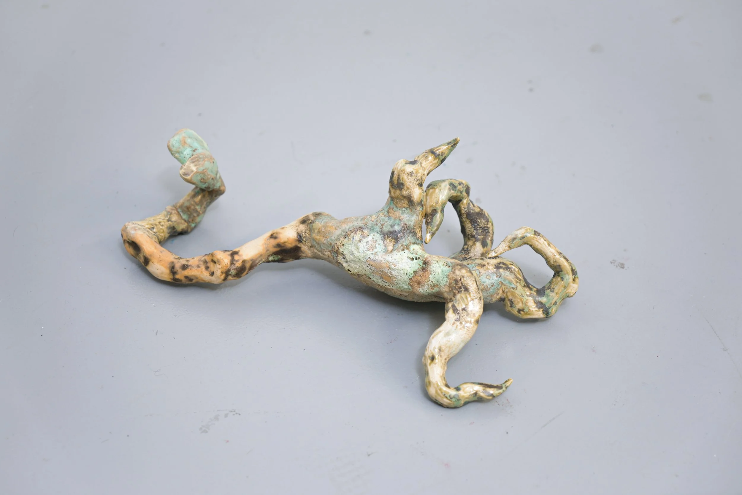 Alex Morante 
 Palmistry, 2026  
Glazed stoneware 
12 x 35 x 15 cm 
£1,200 
 