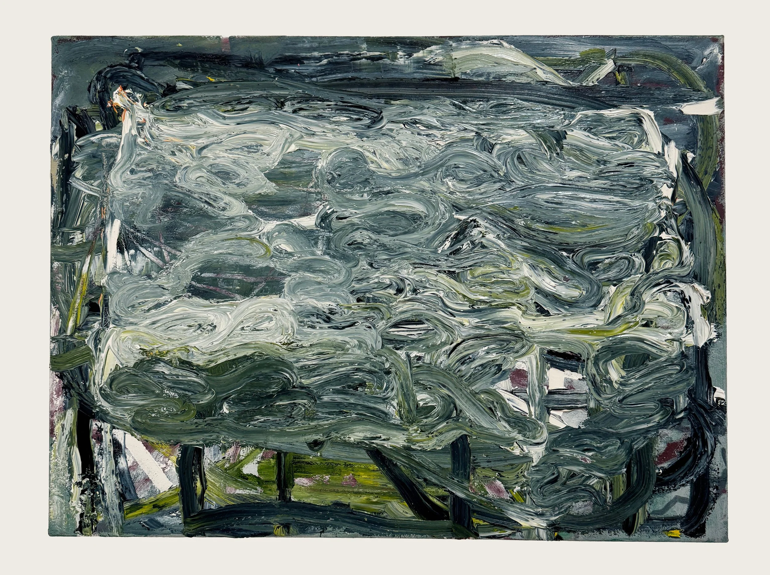  The Leaning Sea  
Oil on wood 
60 × 45 cm 
£ 3,500.00 ex. VAT 
 
