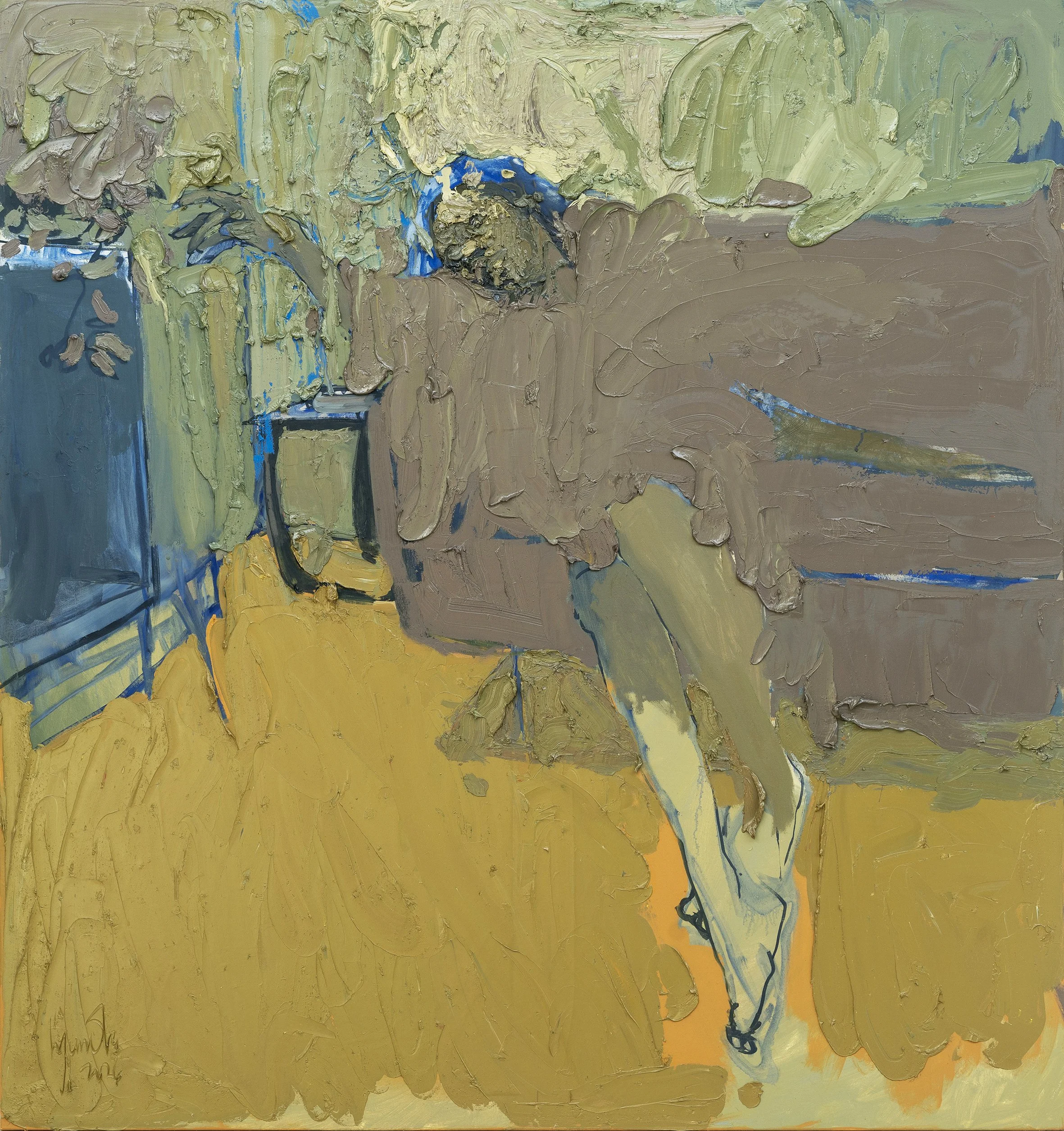  Iyunola Sanyaolu  
 Wandering , 2026 
Oil on canvas 
180 × 170 cm 
£ 
 