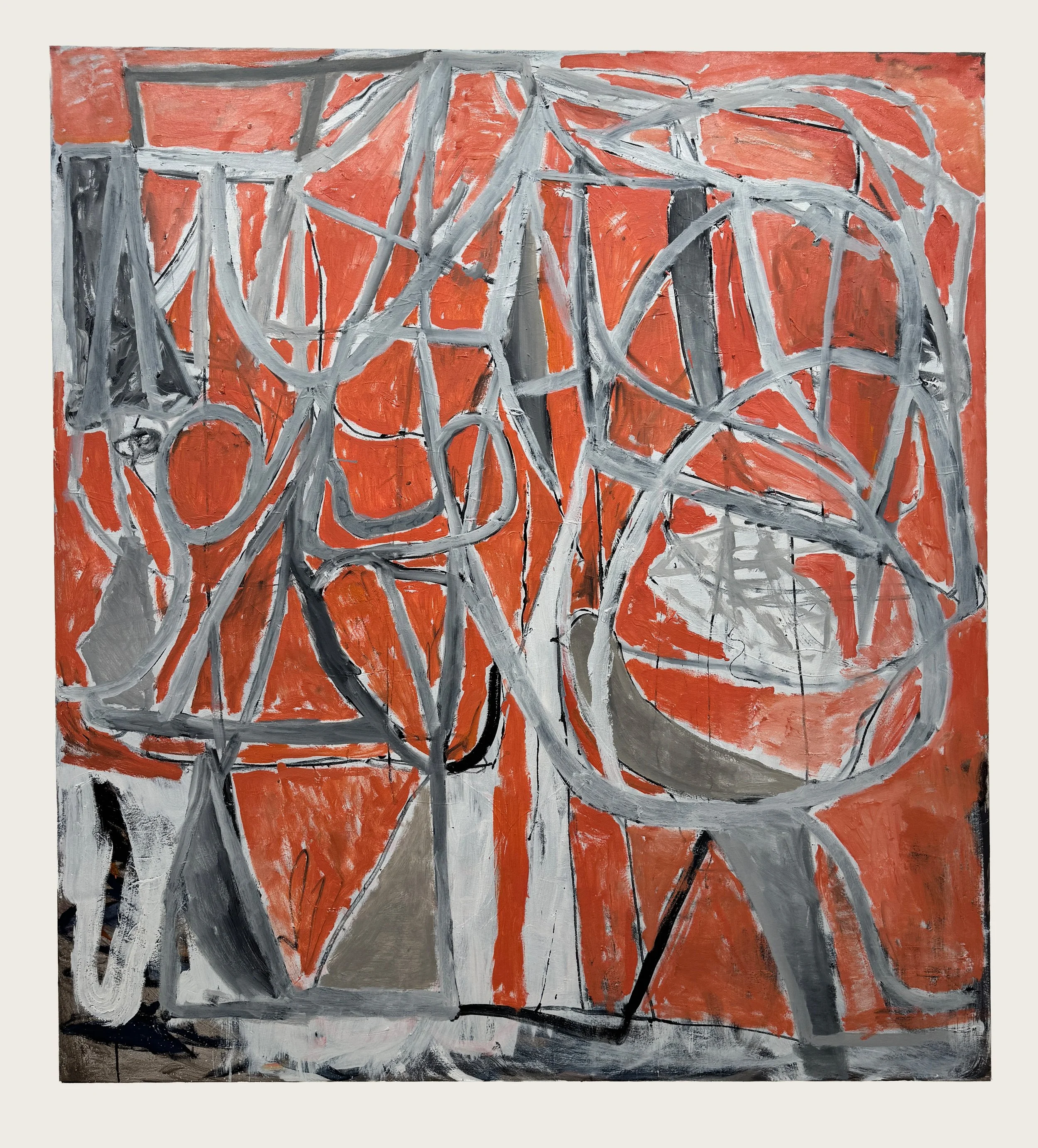  Watch the Birdie, 2025  
Oil on canvas 
188 × 168 cm 
£ 12,000.00 ex. VAT 
 
