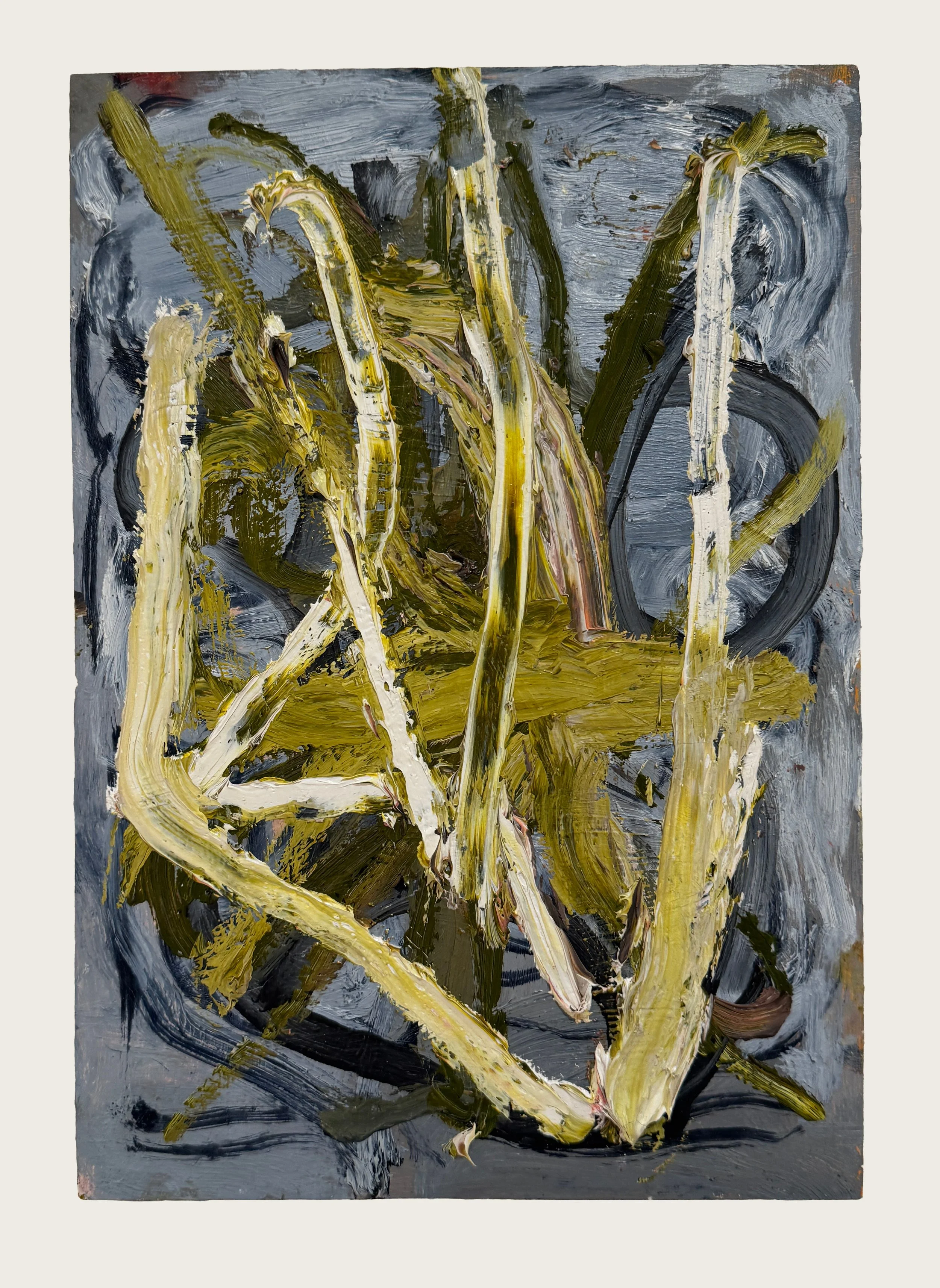  Happiness Is an Inside Job, 2025  
Oil on wood 
30 × 23 cm 
£ 1,800.00 ex. VAT 
 
