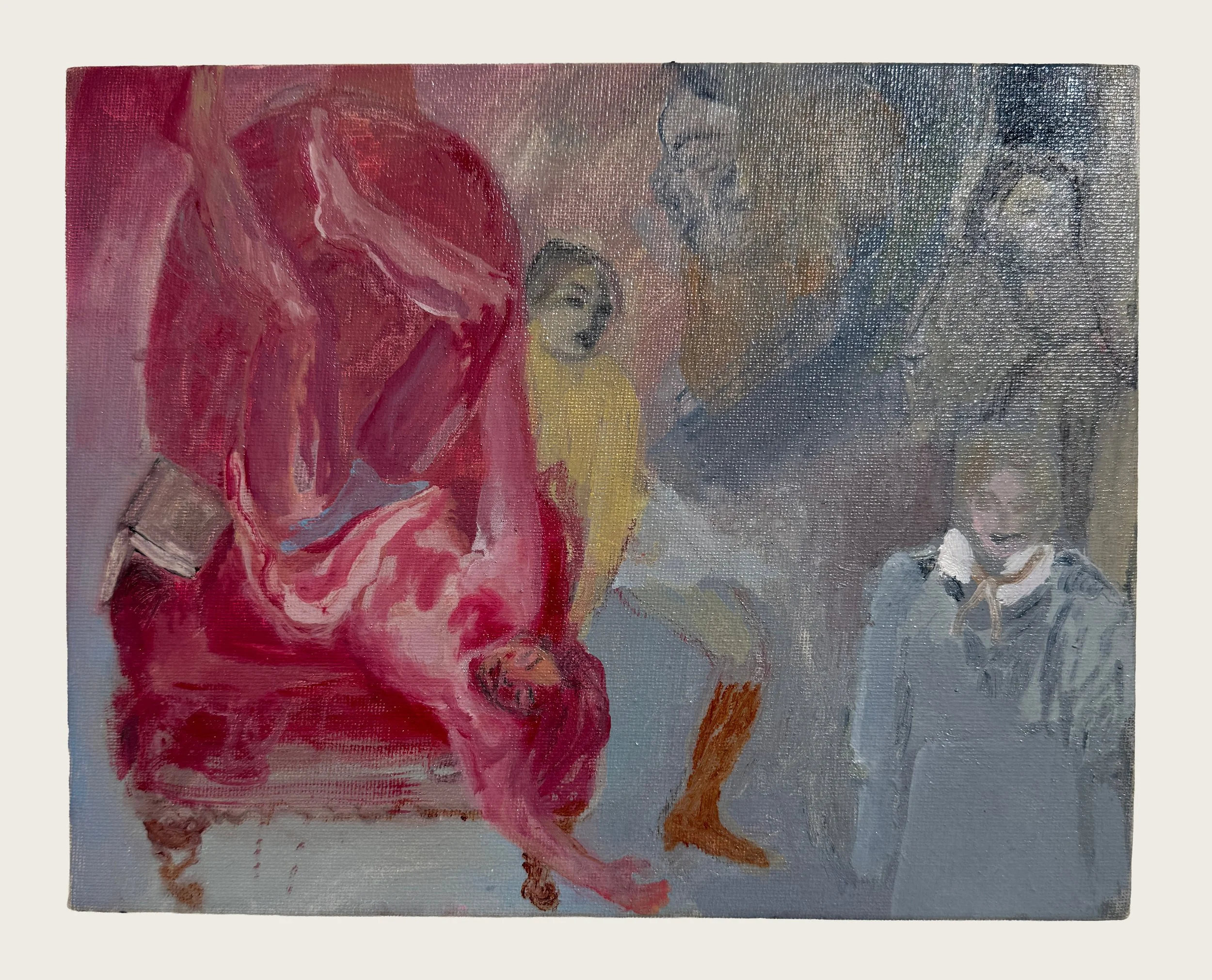  Olya Avstreyh  
 Five Women in One Dream  
Oil on canvas 
25 × 30 cm 
2025 
Not for Sale 
 