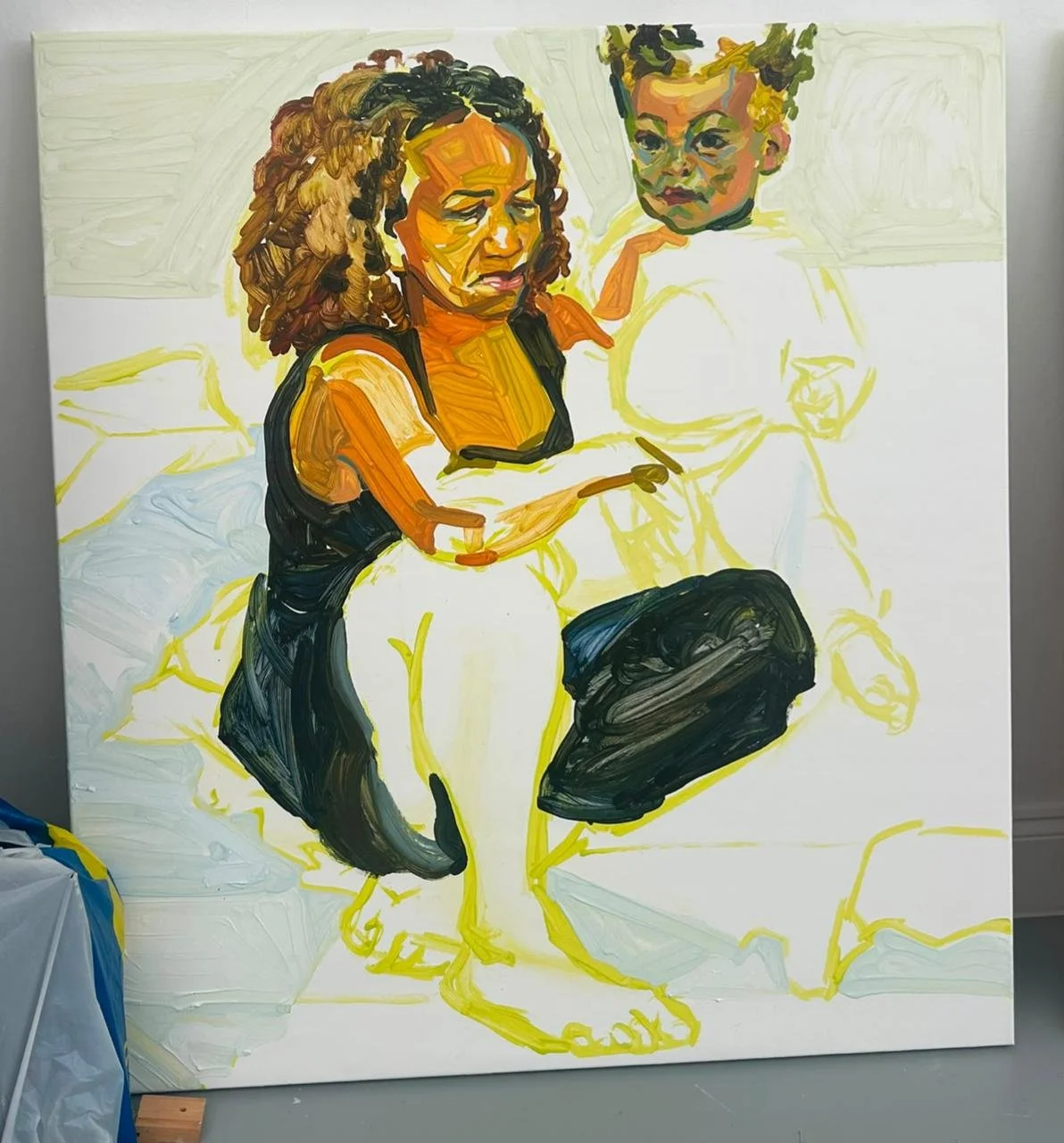 Candice and Zephaniah  
Oil on linen 
100 x 110 cm 
£ [PRICE] ex. VAT 
 