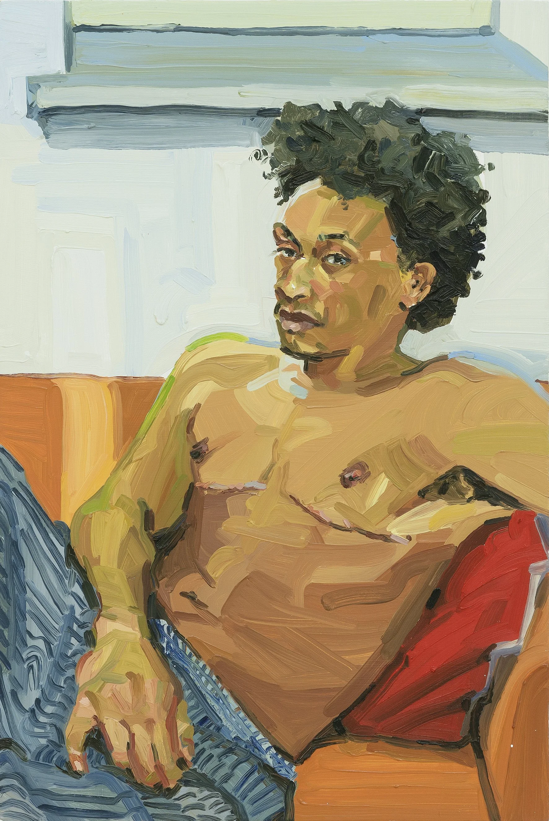  Sam, the morning after a bad night's sleep, 2026  
51 x 76 cm 
£4,000 
 