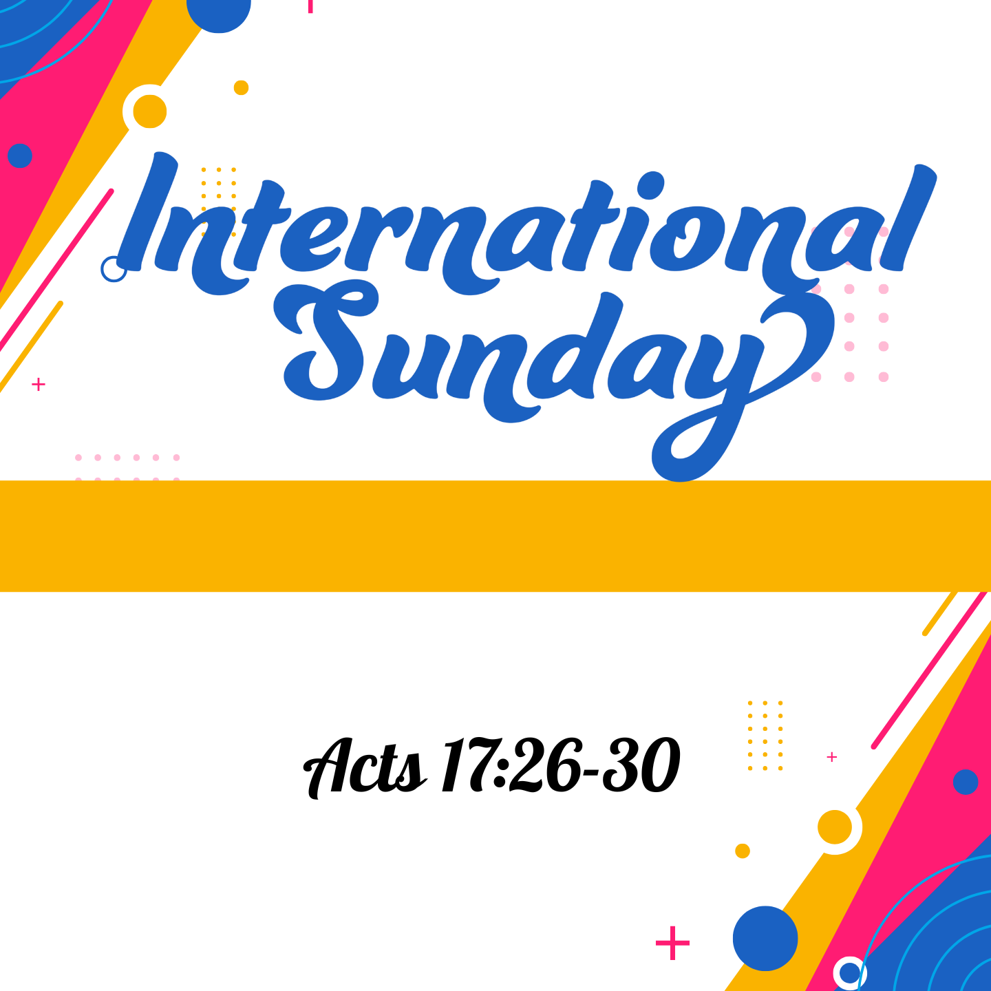 International Sunday 2026