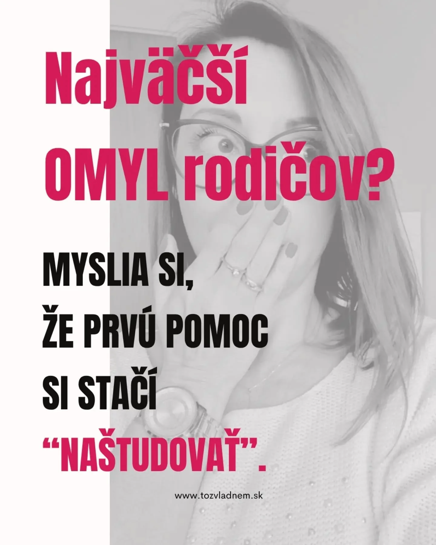 Predstav si, že tvoje dieťa
strat&iacute; vedomie.
V hlave ti bež&iacute;: 
&ldquo;Počk&hellip; ako to bolo v tom videu?&rdquo;

A už str&aacute;ca&scaron; sekundy,
k&yacute;m pr&iacute;de sanitka.

Na kurze si to precvič&iacute;&scaron;,
 zapam&auml
