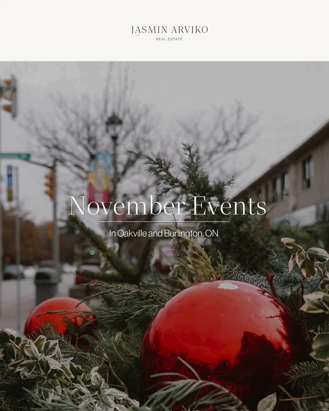 ✨ November in Halton is pure holiday magic! A jam-packed month full of events to kick off the holiday season.

From handmade markets and art shows to Santa parades, tree lightings, and festive strolls &mdash; Oakville and Burlington are bursting with