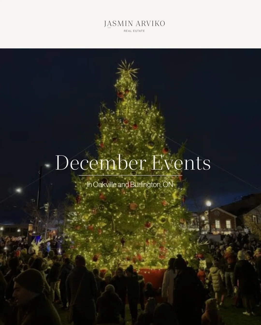 Oakville + Burlington are officially glowing. ✨❄️ 

From charming Christmas markets to festive concerts, local shopping, and the Santa Claus Parade&mdash;December is packed with magic. 

Save this for your holiday plans and send to someone you want t