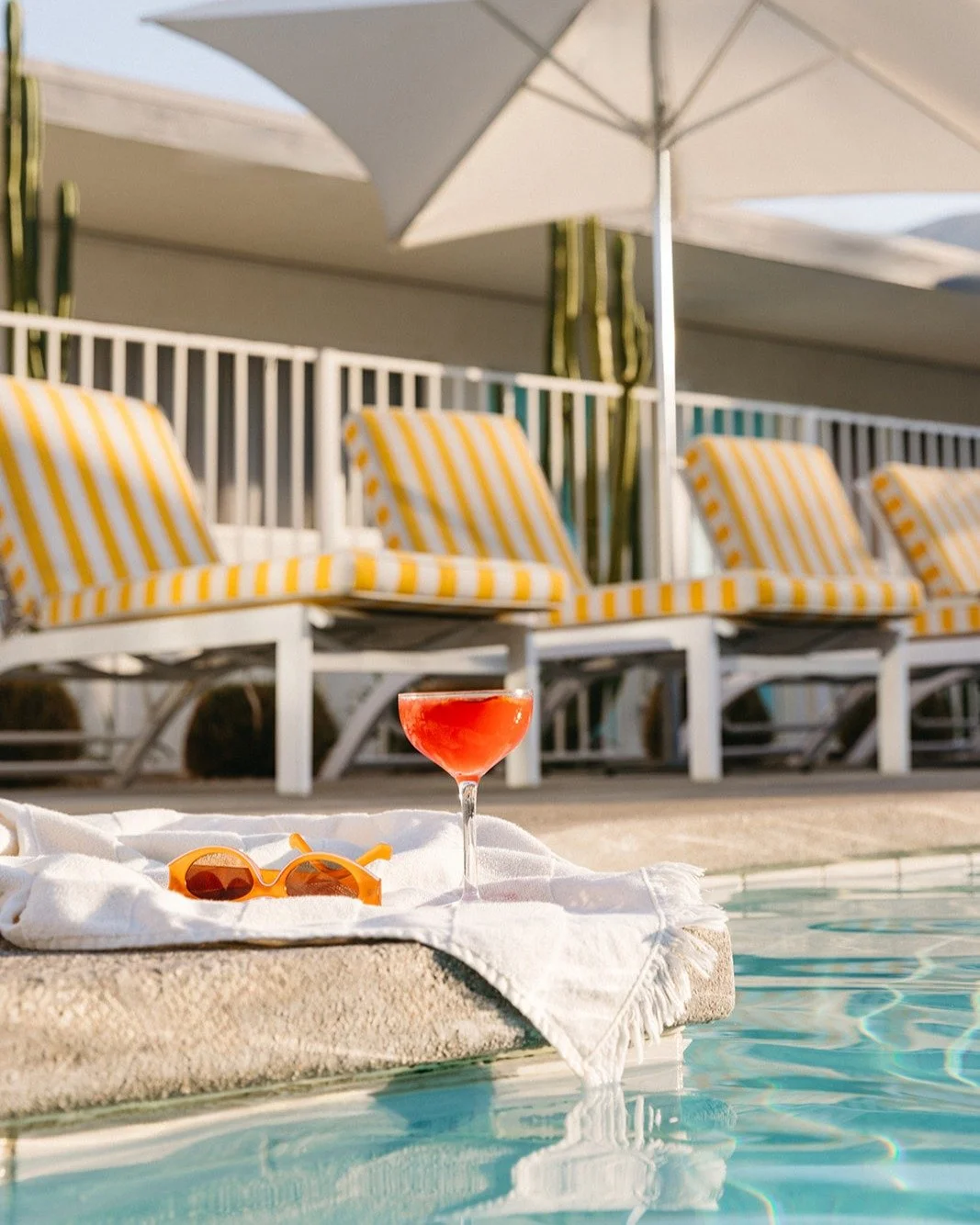 Who&rsquo;s ready to lounge poolside with a cocktail after the holiday? We are. Cheers!🍹 

📸 : @abbyycox 
📍 : @skylarkhotelpalmsprings 

#palmspringsstyle #palmsprings #holiday #vacation #poolside #dinegps #visitpalmsprings