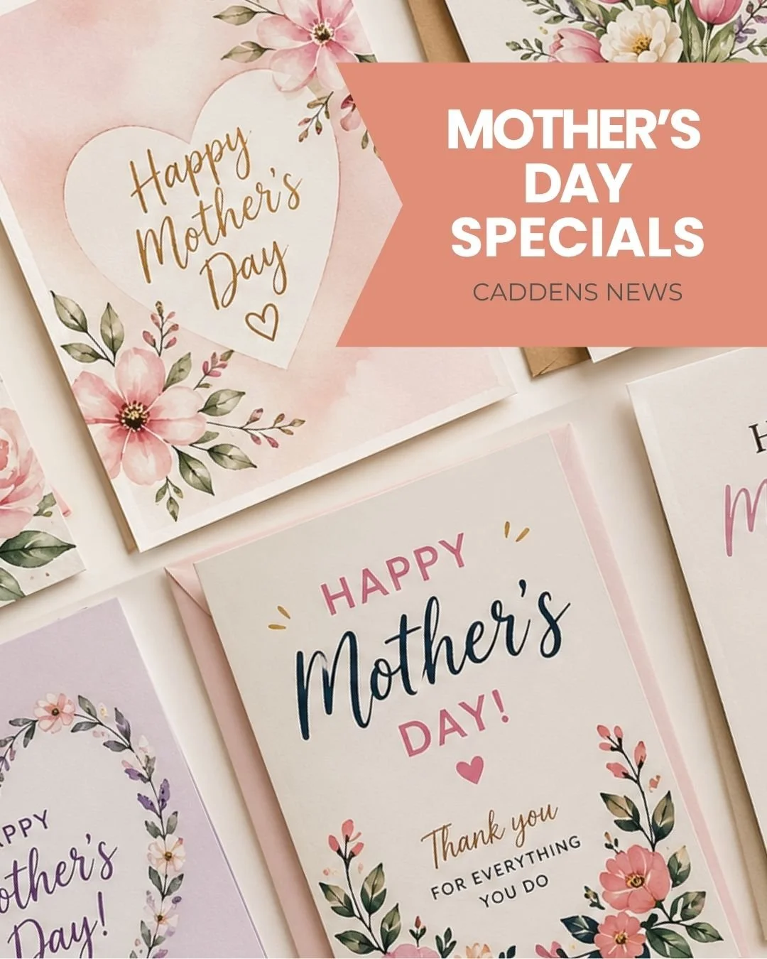 Sorted for Mother&rsquo;s Day 💐
Cards, gift packs, and thoughtful little extras &mdash; all at Caddens News.

Get ahead now and skip the last-minute rush.
👉 Need more inspo? Mother&rsquo;s Day Gift Guide &rarr; link in bio