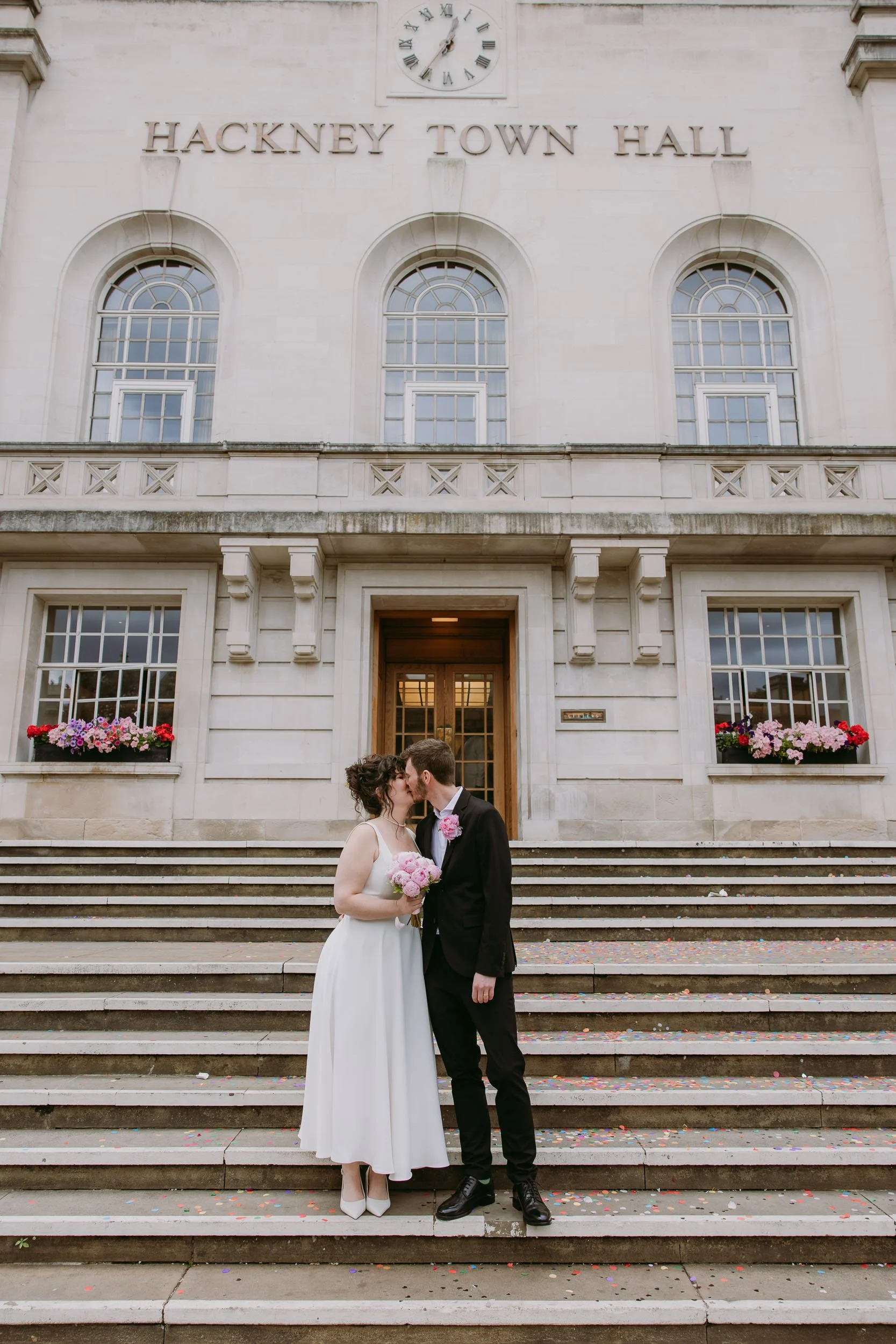 Hackney Town Hall wedding + Reception at Bruno wine Bar, Hackney