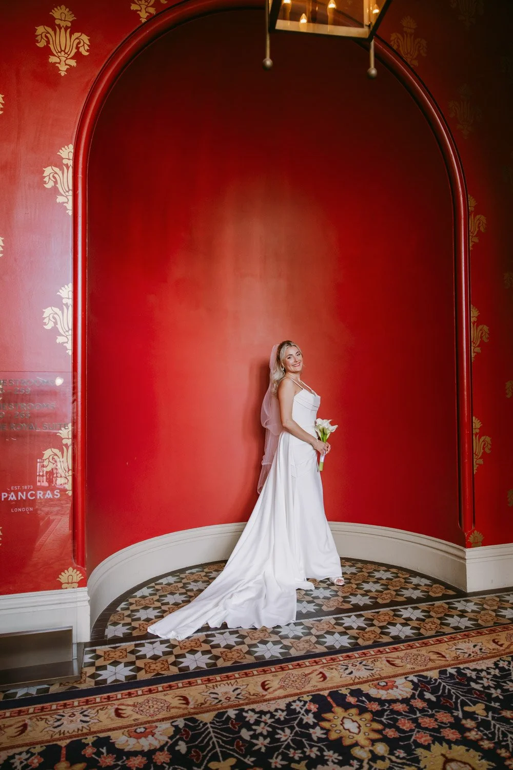 bride at st pancras renaissance London