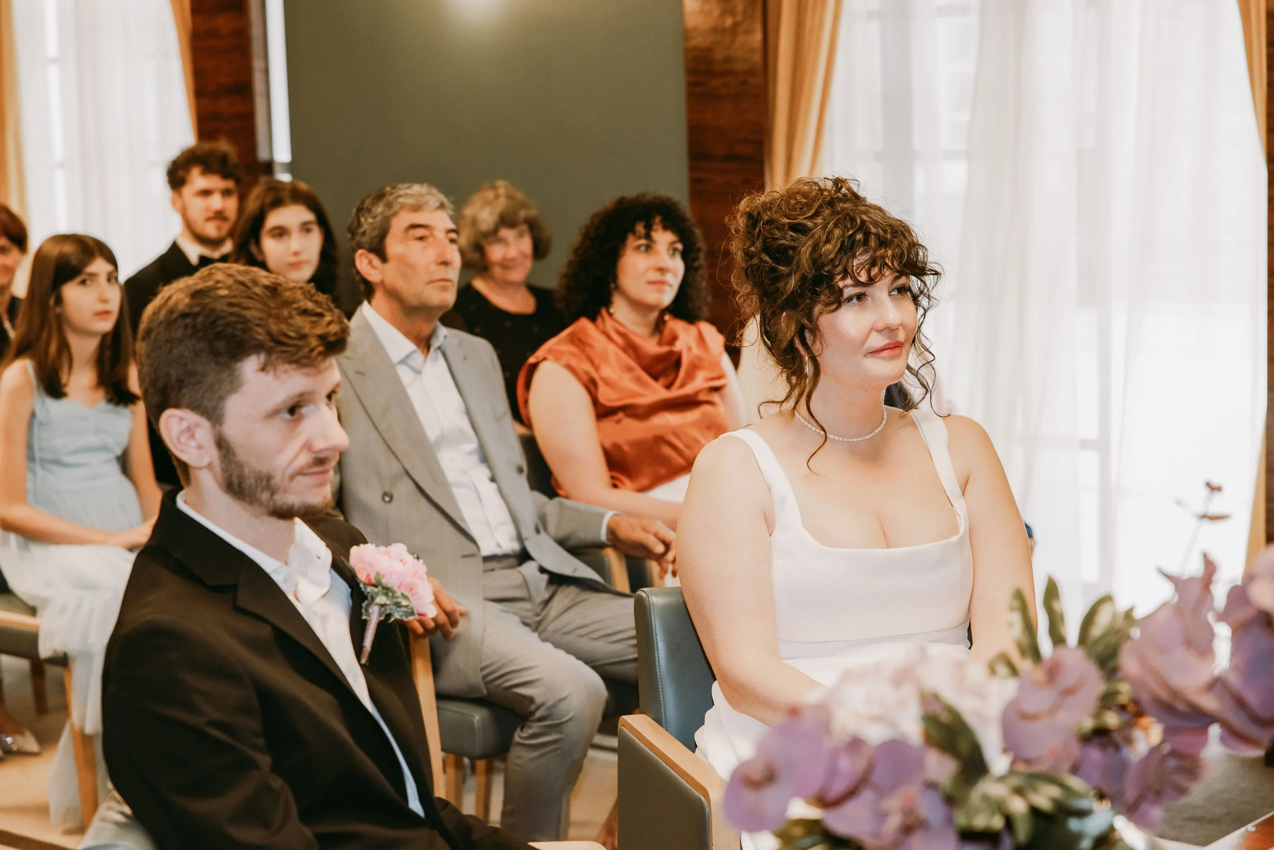 wedding ceremony at hackney town hall London
