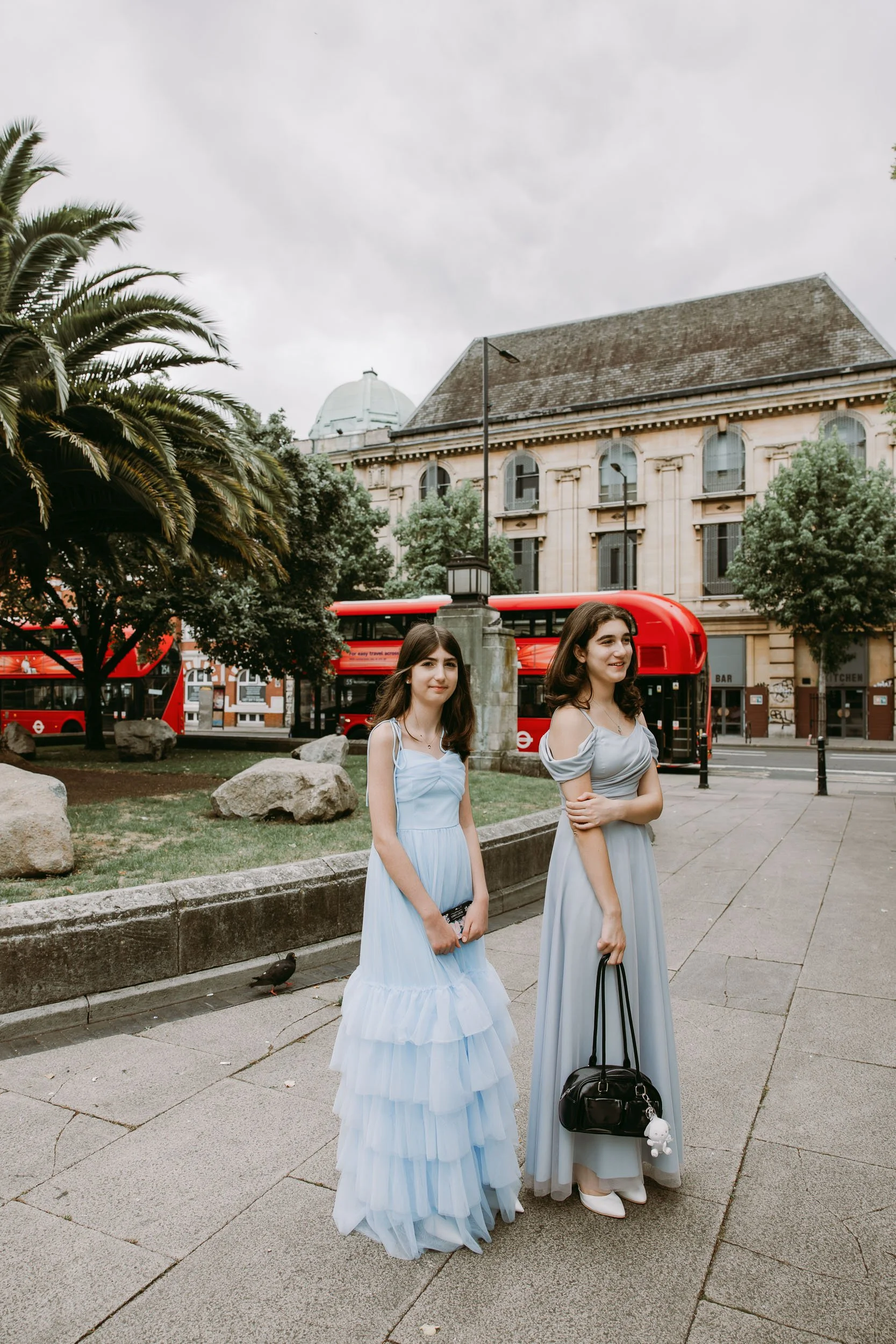 bridesmaids before Hackney Town Hall wedding in London