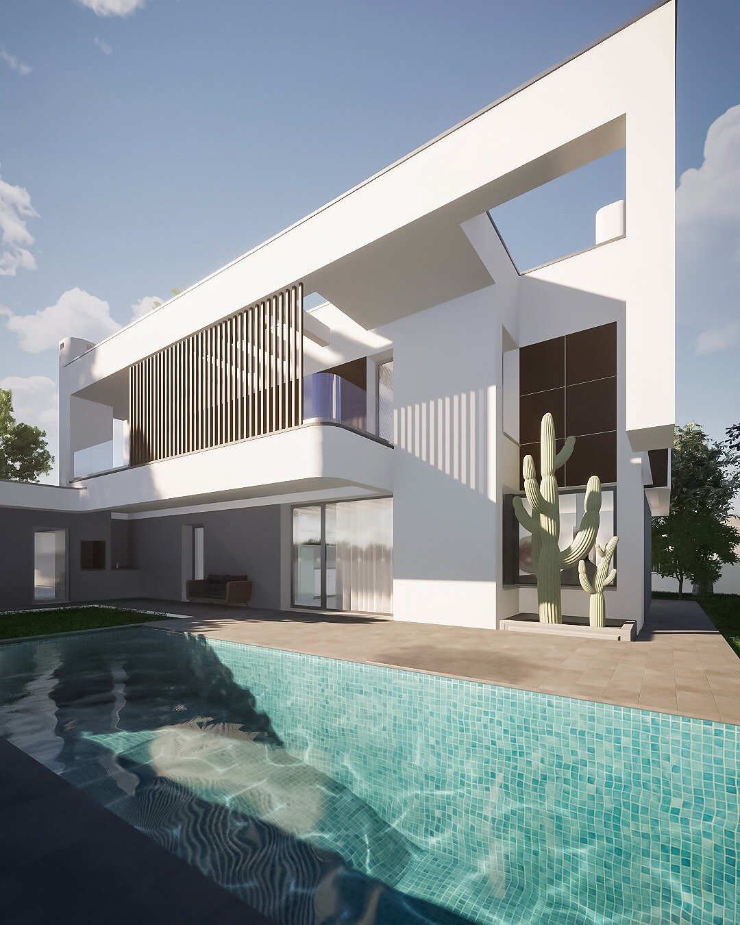 Novo projeto no portf&oacute;lio ARQ_364 LT90 Brejos de Azeit&atilde;o, Set&uacute;bal.
Moradia com garagem e piscina #logikevidence #logikevidencearquitetura
.
#architecture #archilovers #design #architecturaldesign #modernarchitecture #interiordesi