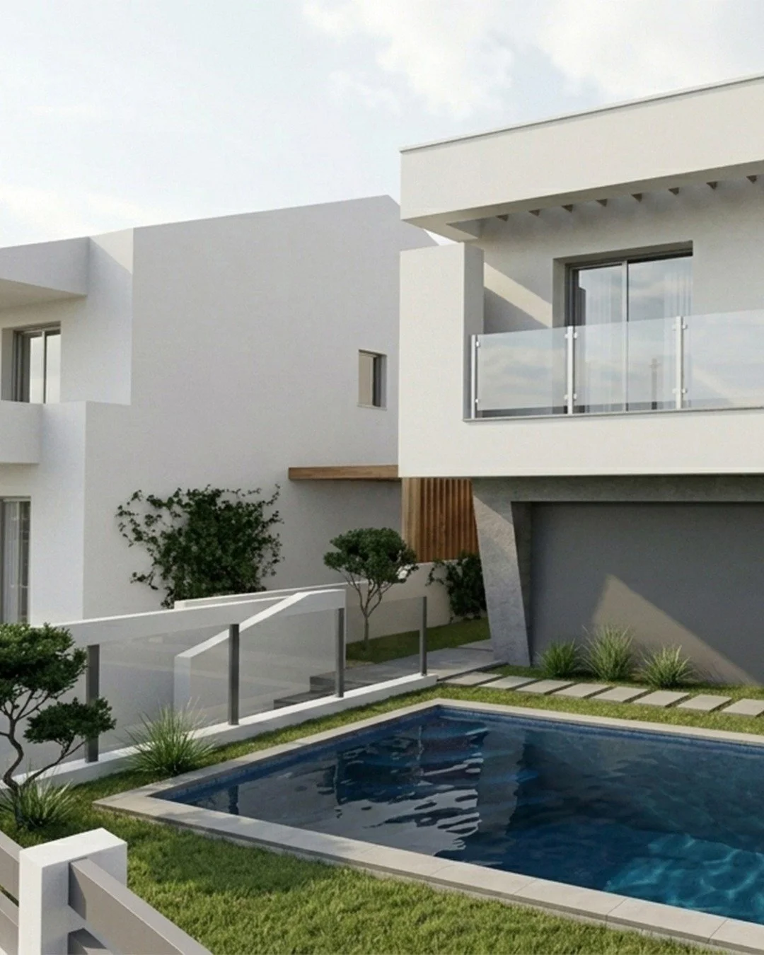 Renders 3D de projeto de arquitetura aprovado para moradia unifamiliar na Sobreda, com dois pisos, garagem e piscina ✨
#logikevidence #logikevidencearquitetura #arquiteturaaroeira #render3d