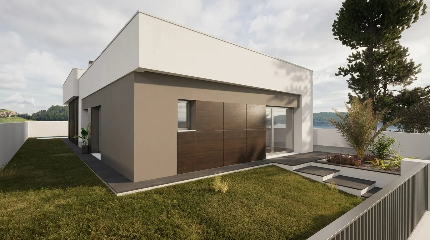 Renders 3D de projeto de arquitetura e engenharia aprovado para moradia unifamiliar em Brejos de Azeit&atilde;o, com um piso, garagem e piscina ✨
#logikevidence #logikevidencearquitetura #arquiteturaaroeira #render3d
