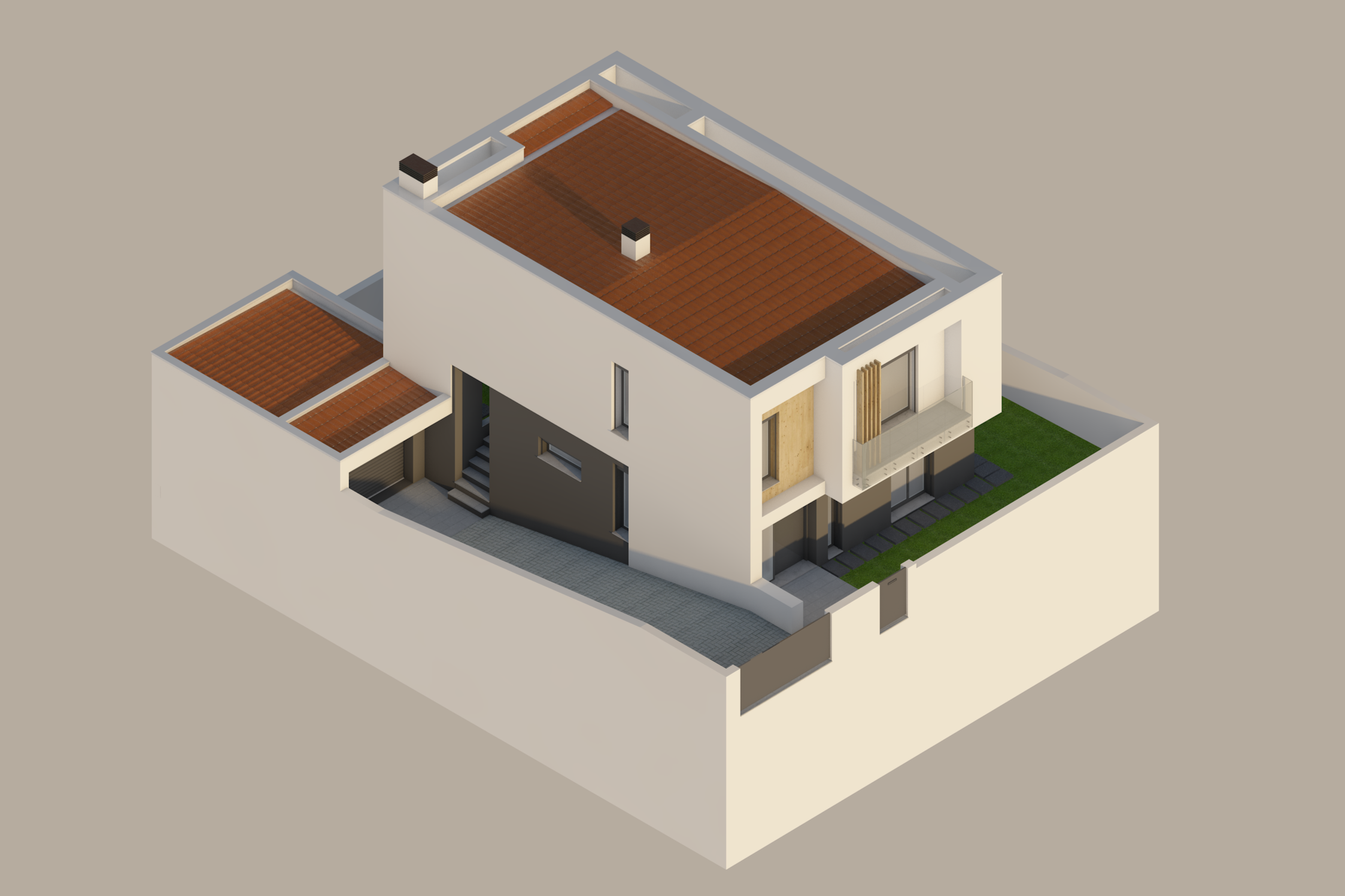 Área Bruta de Construção (neste caso com garagem)