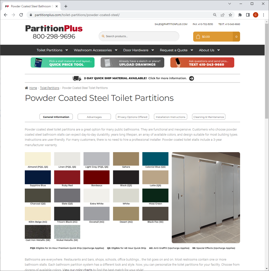 I created pages with both search engine bots and the customer experience in mind.