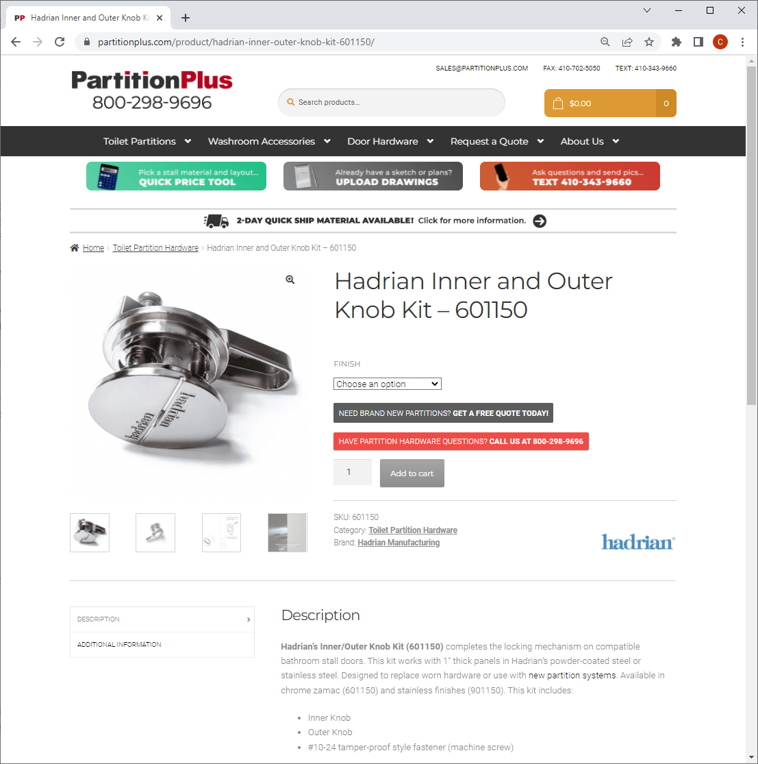 Product pages include striking photography, detailed text content, and clear paths of action for the visitor.