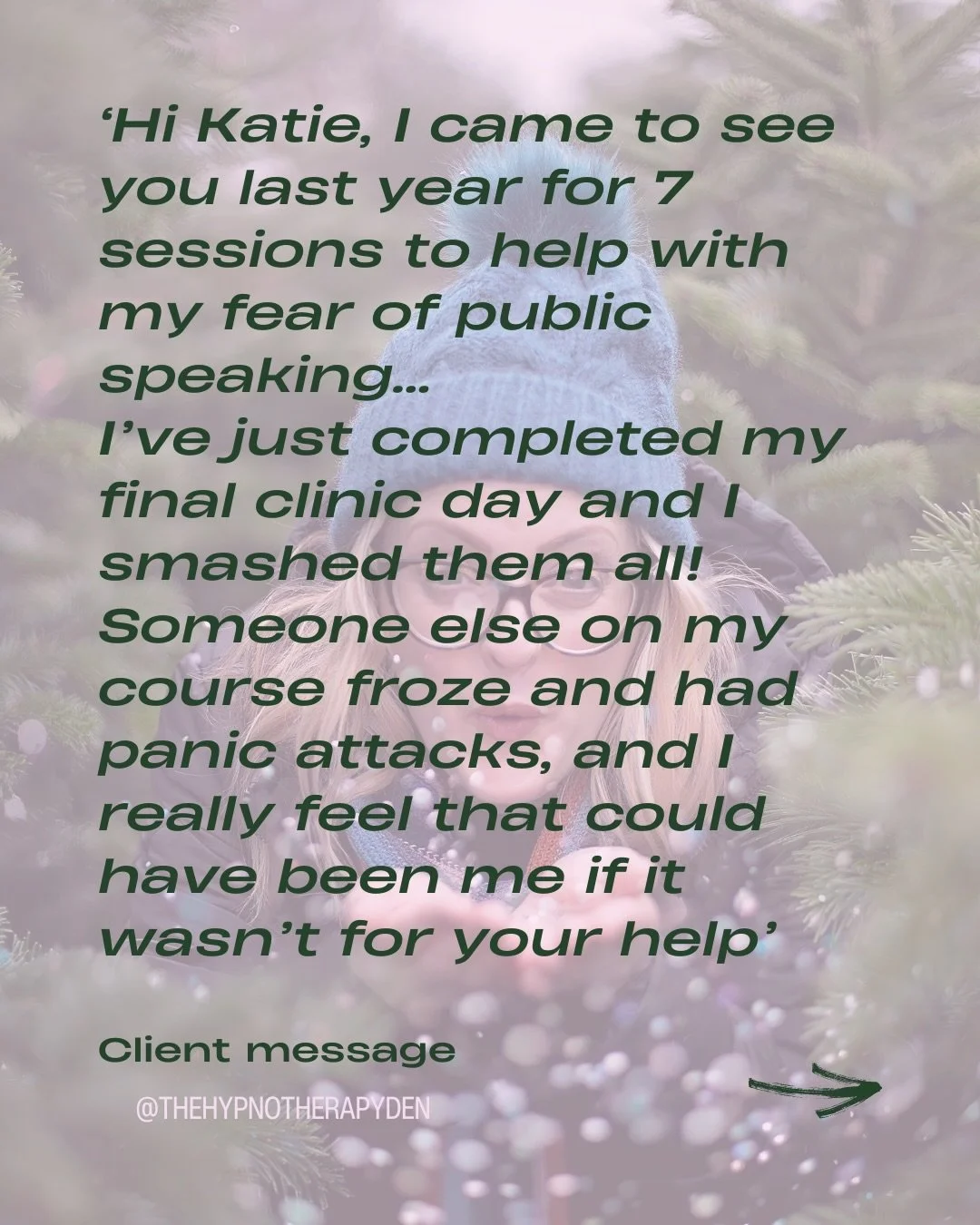 It is amazing to have this feedback from your clients ✨ Are you ready to overcome your fears and feel confident being seen and heard?

Message me &lsquo;RELIEF&rsquo; to find out how I can help you feel at ease in any situation.