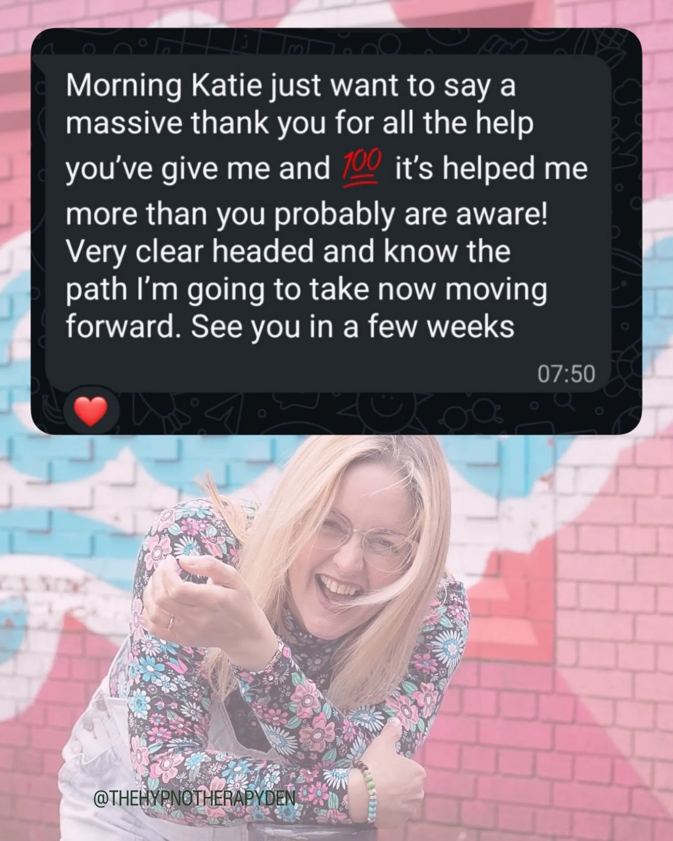 It&rsquo;s messages like this that really make my day! When you&rsquo;ve been helping a client with something as important as them overcoming a cocaine addiction and you receive this message after the session ✨

If you have habits, addictions or copi