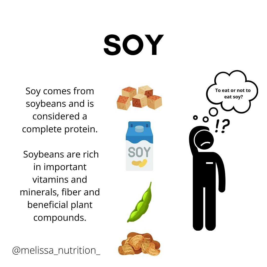 I was recently asked &ldquo;what is soy and is it good for me🧐?&rdquo; 
There tends to be a lot of misconceptions about soy in the nutrition landscape, so lets get into it -

Soy is a popular legume of Asian origin. It&rsquo;s considered a complete 