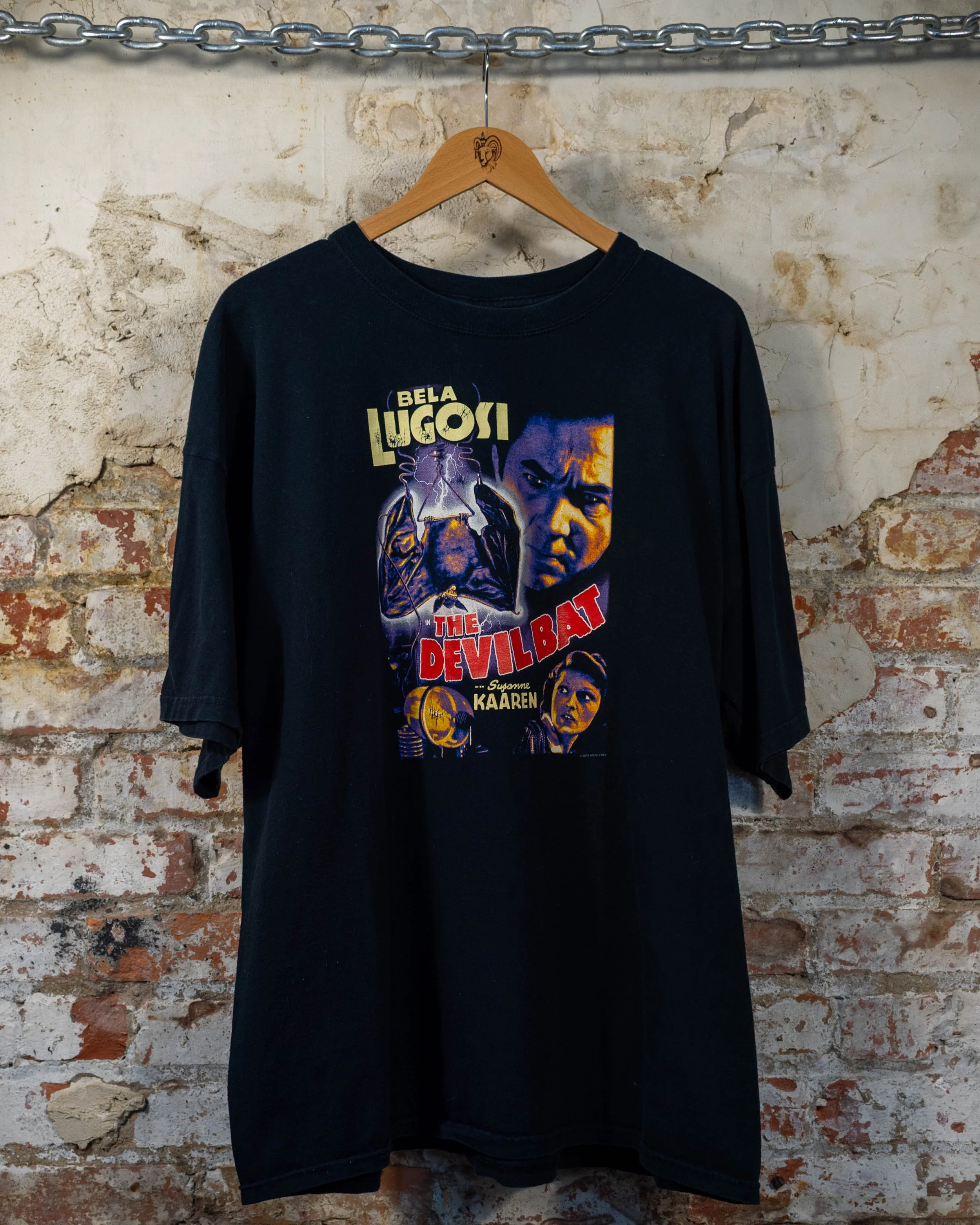 2002 Bella Lugosi The Devil Bat Horror Film Poster T-Shirt