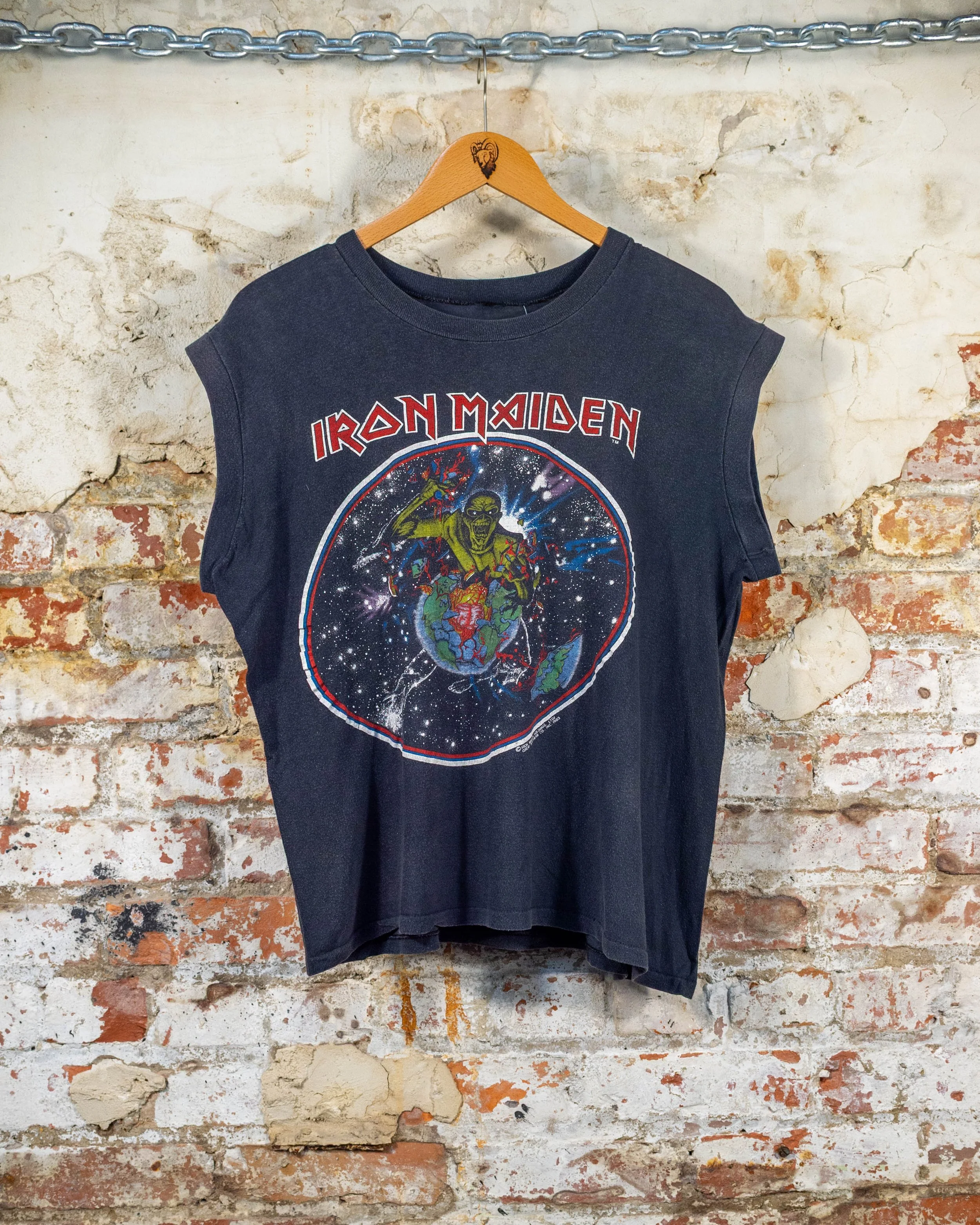 1983 Iron Maiden Beast On The Run Tour Sleeveless T-Shirt