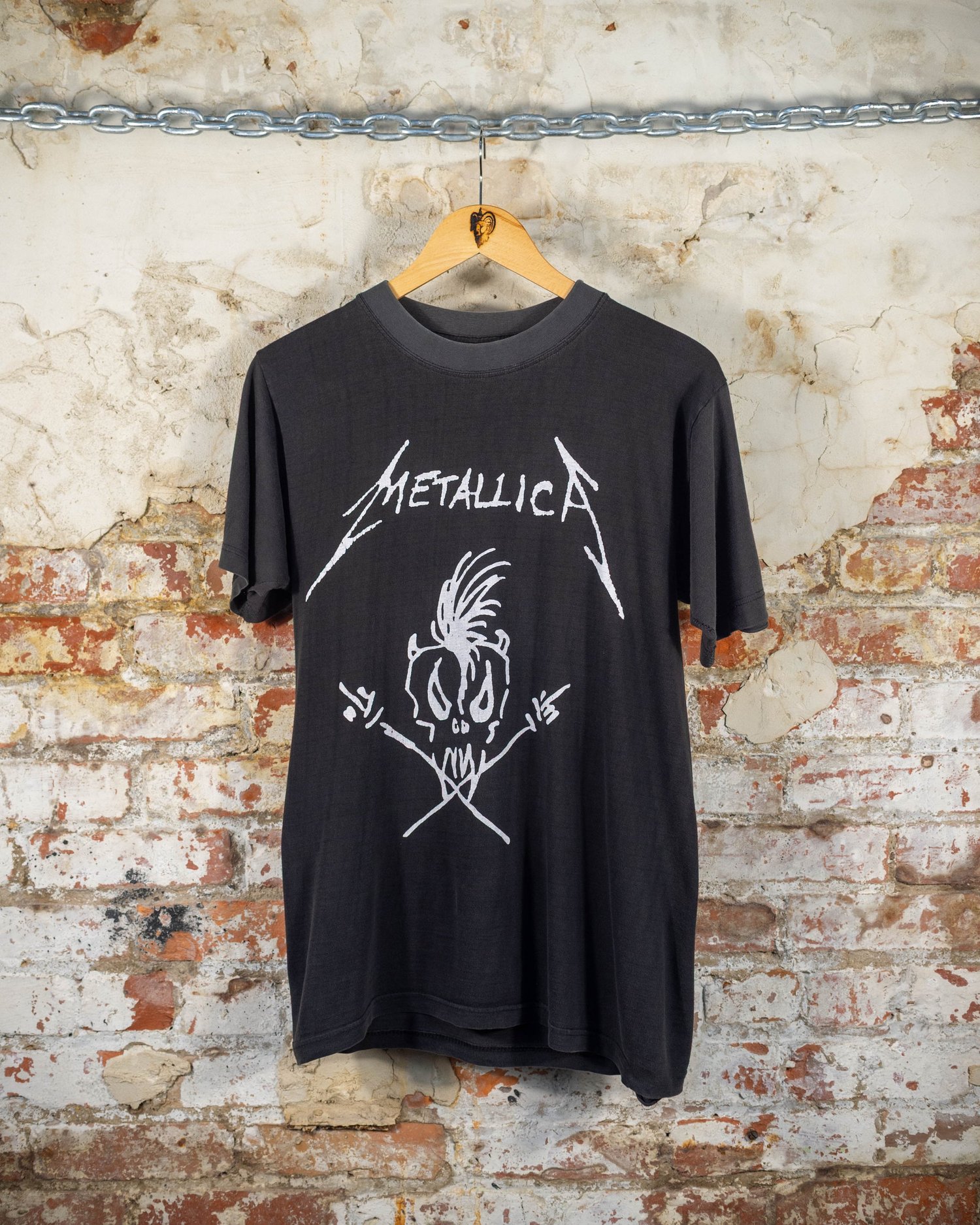 90s Metallica Scary Guy Nowhere Else To Roam W Contrast Collar T 