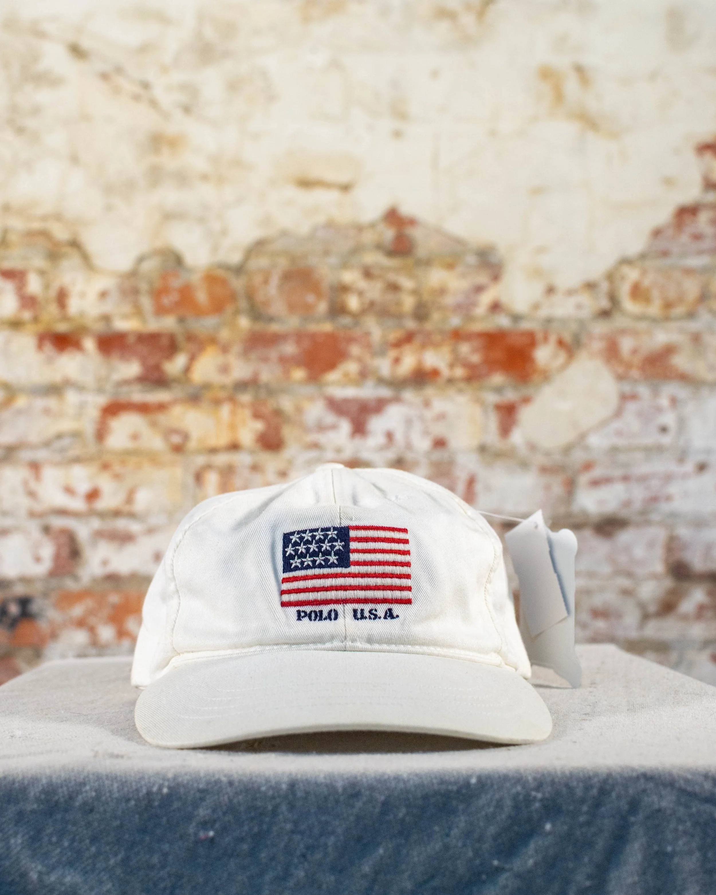 90S Polo White Flag Hat