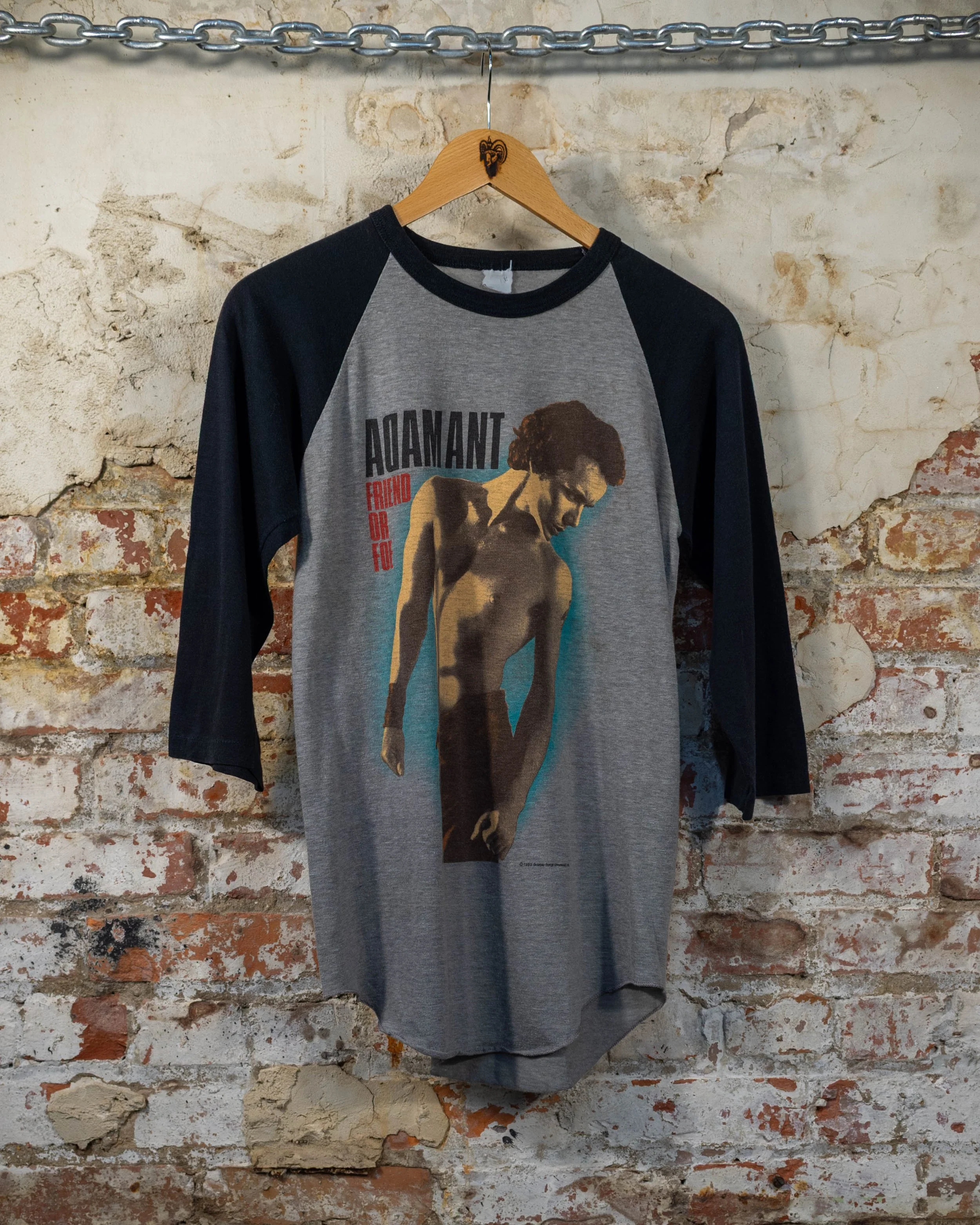 1983 Adam Ant Friend Or Foe Raglan Quarter Sleeve T-Shirt
