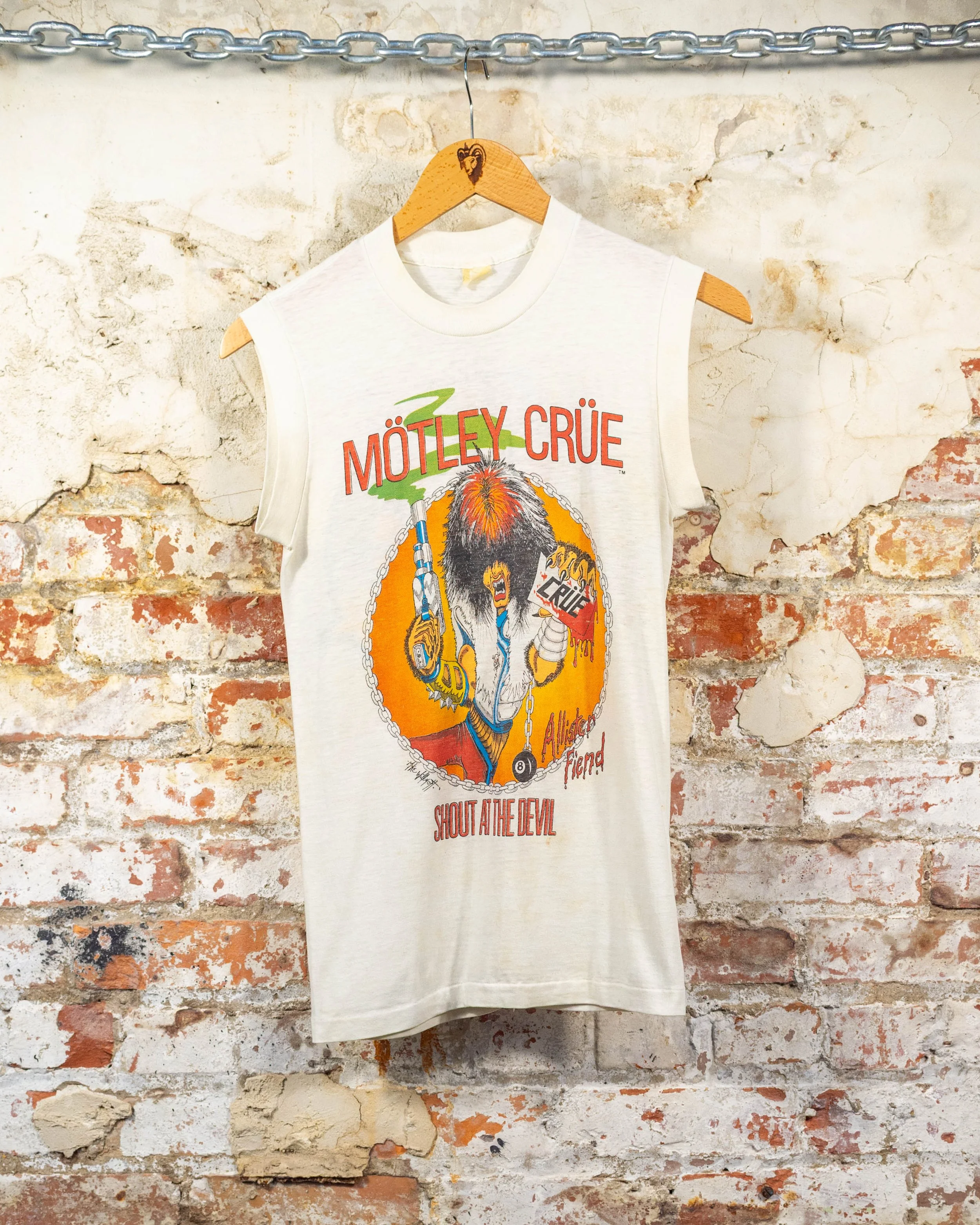 1983 Motley Crue Shout At The Devil Tour Muscle T-Shirt