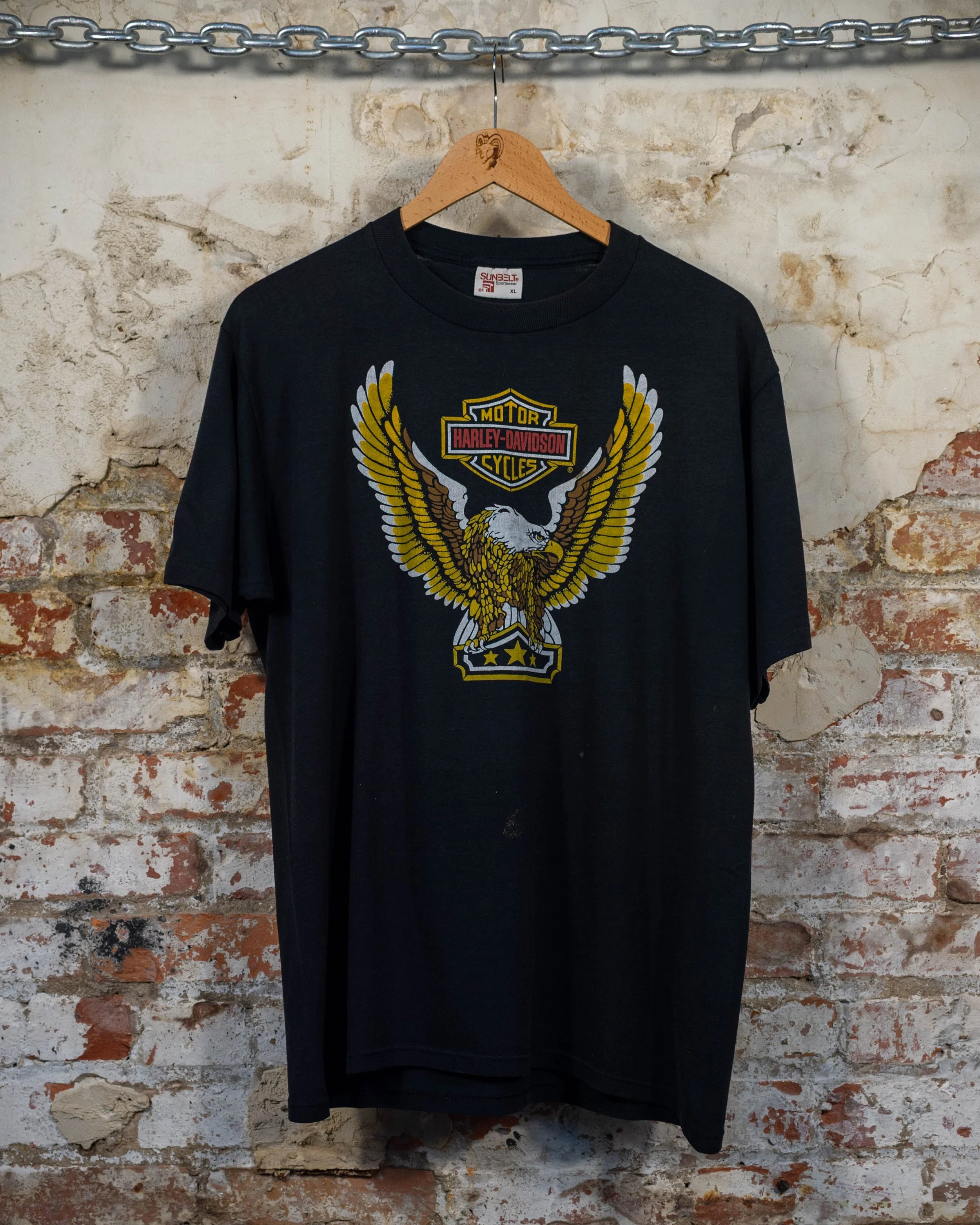80s Harley Davidson Gold Eagle T-Shirt