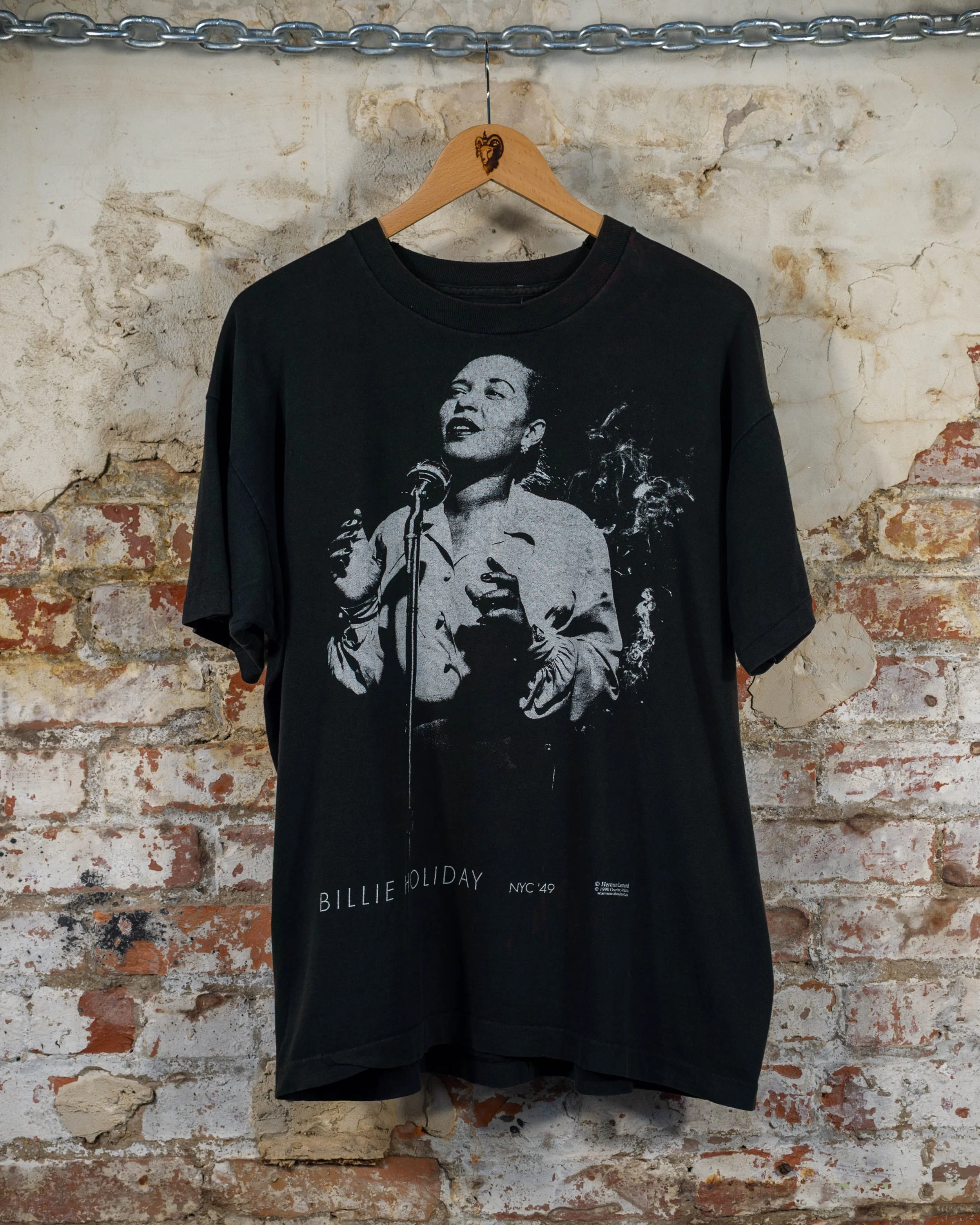 1990 Billie Holiday Nyc '49 Faded T-Shirt