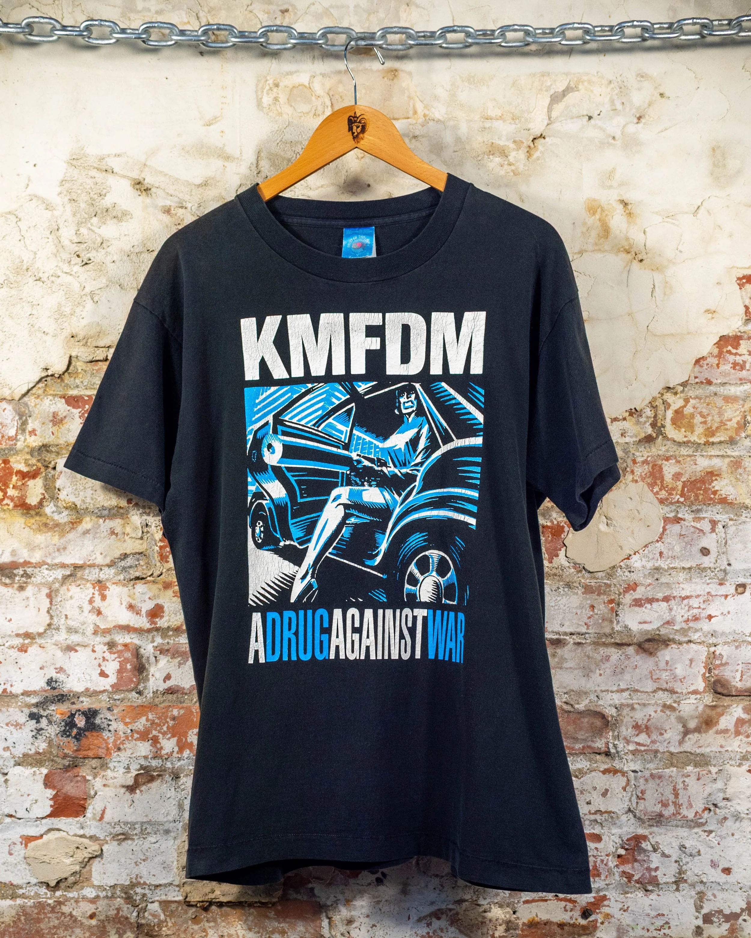 90s KMFDM A Drug Agaisnt War Band T-Shirt