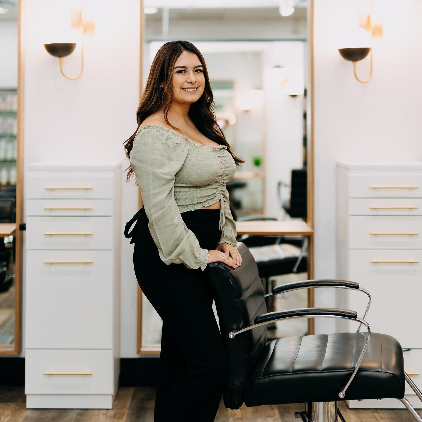 Meet our newest apprentice!!! 
🤩🤩🤩
You probably recognize Maria as one of our main ladies at the front desk and now she is starting her dream of cosmetology by training with our team!! Maria is already a talented make-up artist and spray tan speci