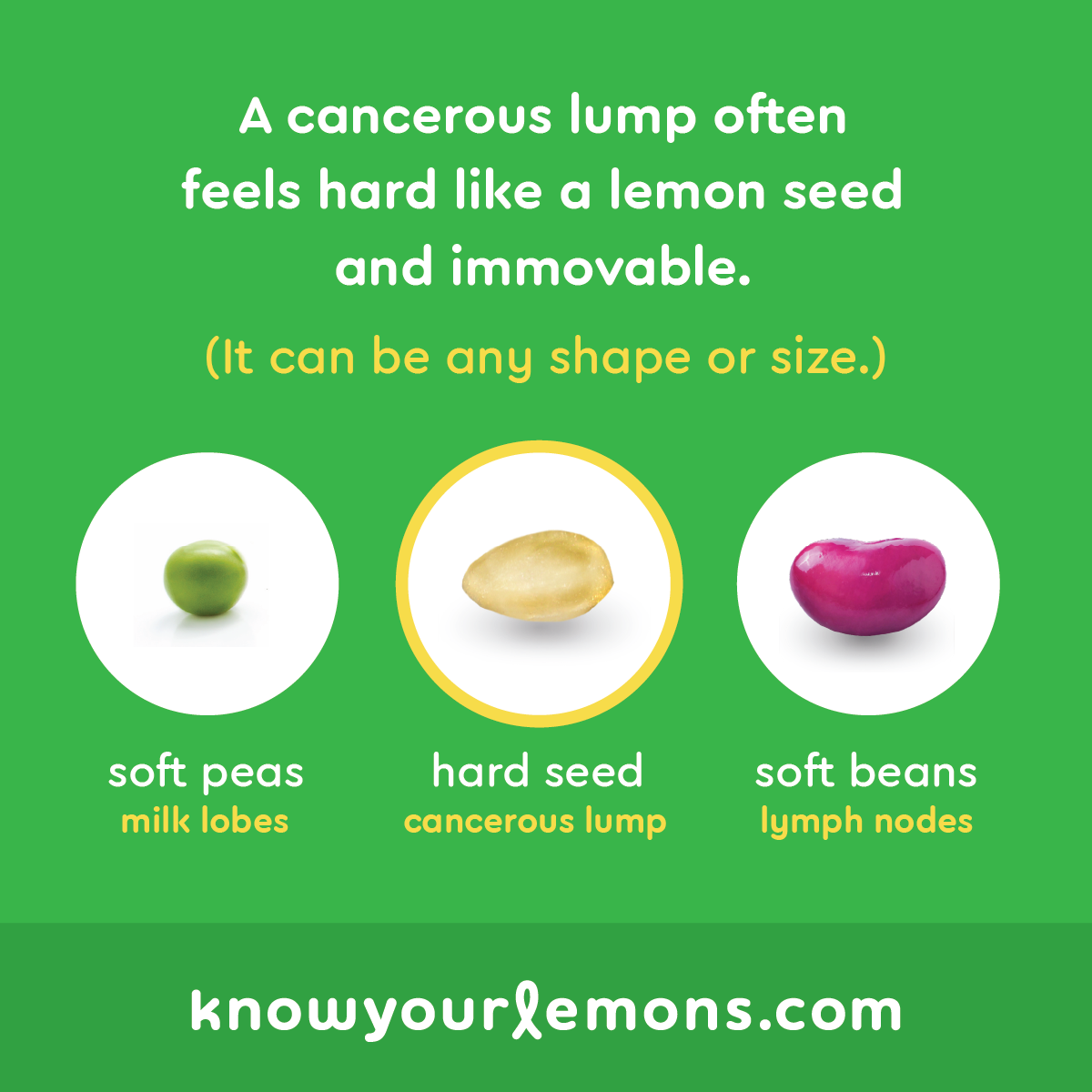 Do You Know What You Are Feeling For? — Know Your Lemons® for Early  Detection