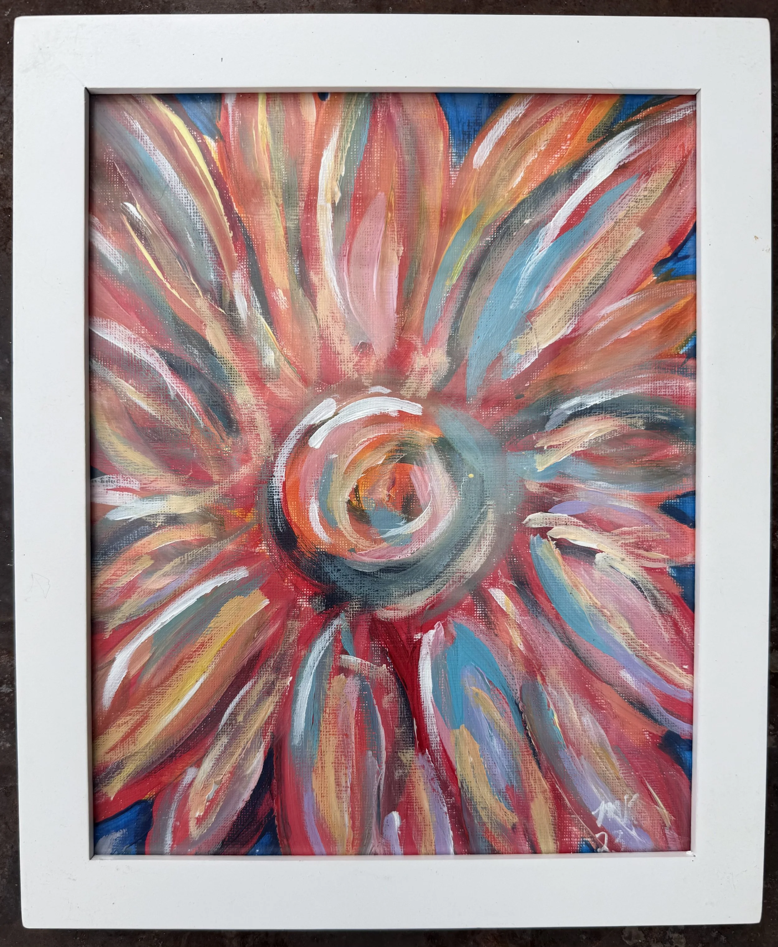 painting of bright diasy