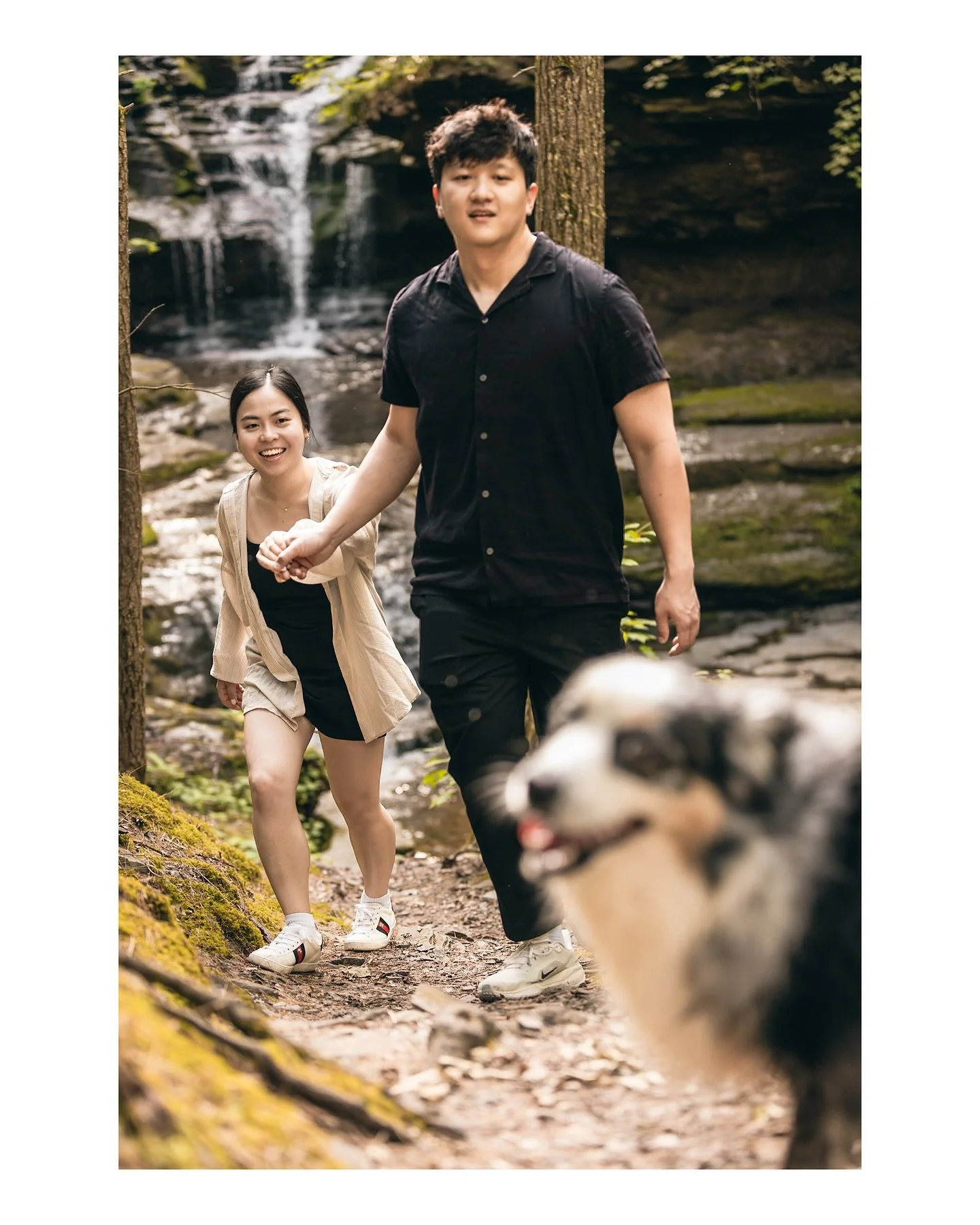 Just real smiles and genuine love. I find the best photos are just capturing what you were already doing, without much (if any) intervention from me. Those moments are where the real you shines through clearest, and where the joy of your relationship
