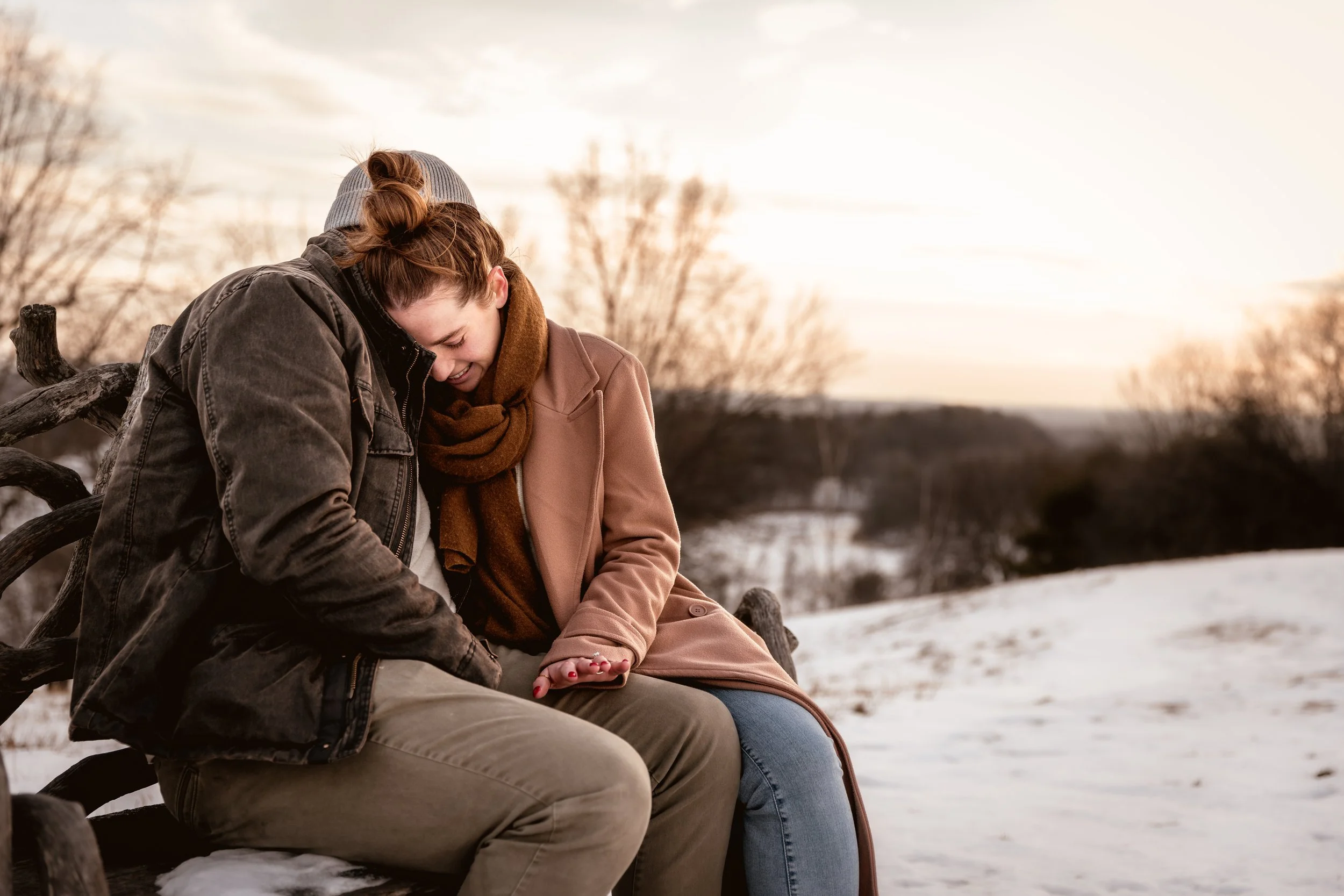 Winter Sunset Proposal over the Hudson River-14.jpg