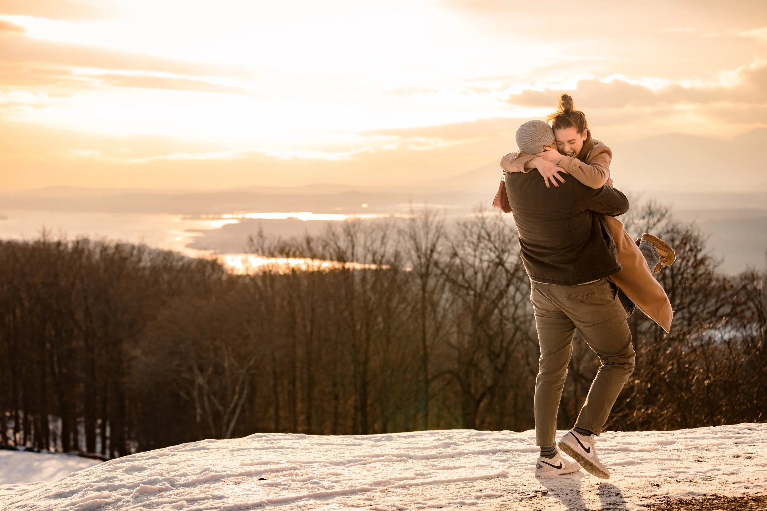 Winter Sunset Proposal over the Hudson River-9.jpg