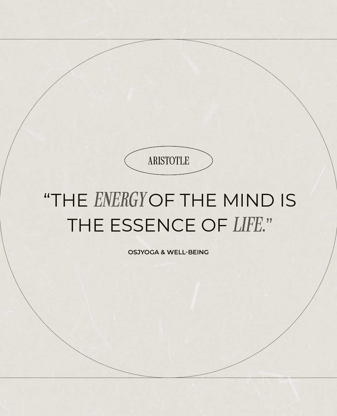 Let Aristotle's words remind us that the energy of our mind is the essence of our life. Take a moment today to pause, breathe, and connect with your inner self. 🧘&zwj;♀️📖✨✨

Investing in your mental and emotional well-being is the ultimate form of 